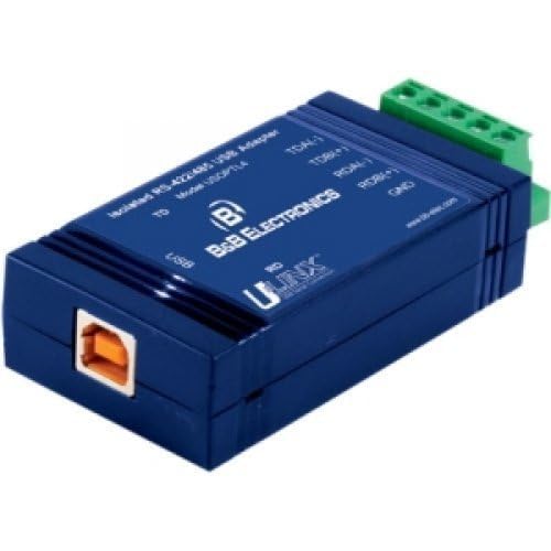B&B Electronics USOPTL4 USB to Isolated RS-422/485 Converter with Plug Terminal Block and LED Indicators - Industrial Automation, Data Acquisition & SCADA Systems Connectivity Solution