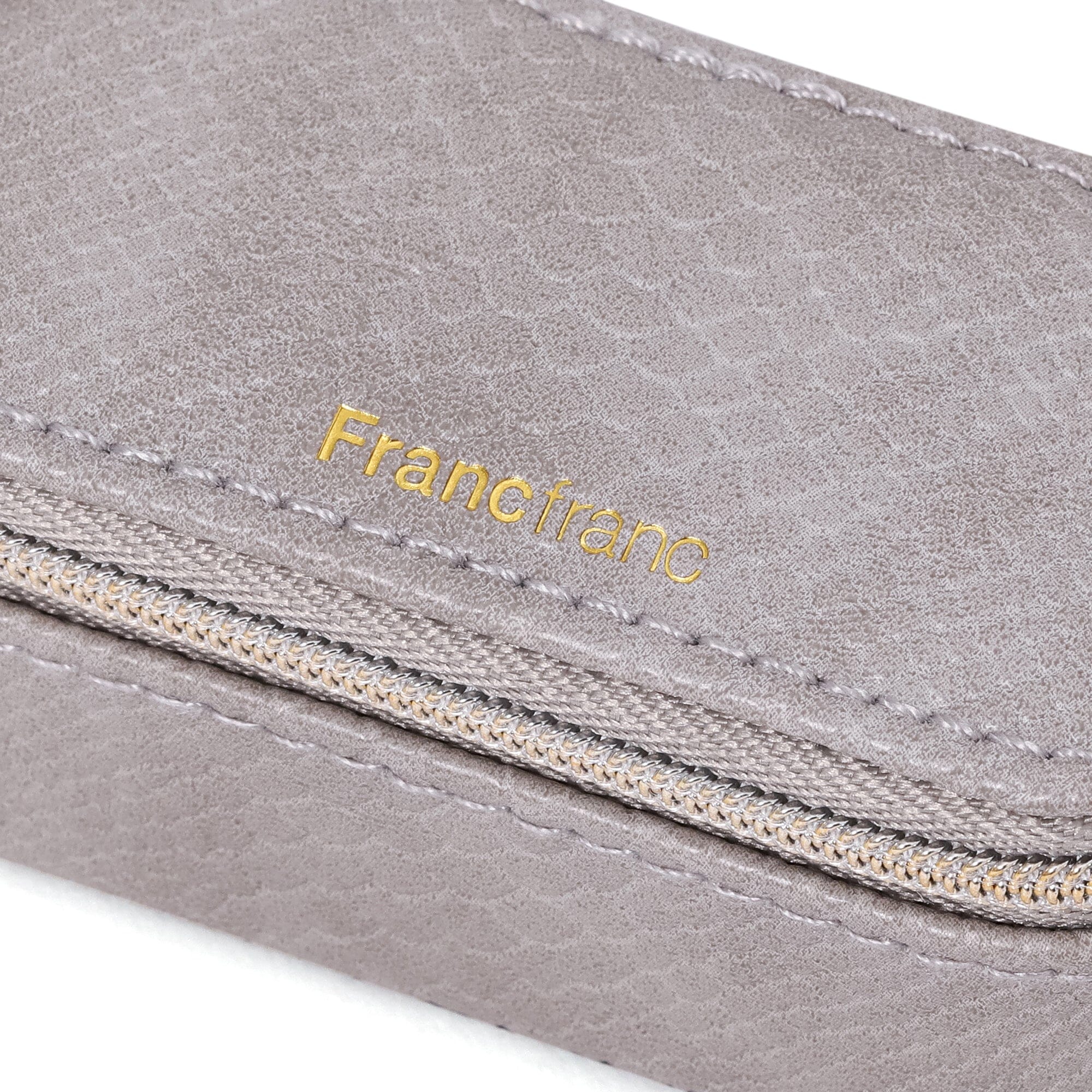 Flavia Mini Travel Jewelry Box - Compact Grey Jewelry Organizer for Necklaces, Rings & Earrings - Perfect for Vacation, Business Trips & Gifts