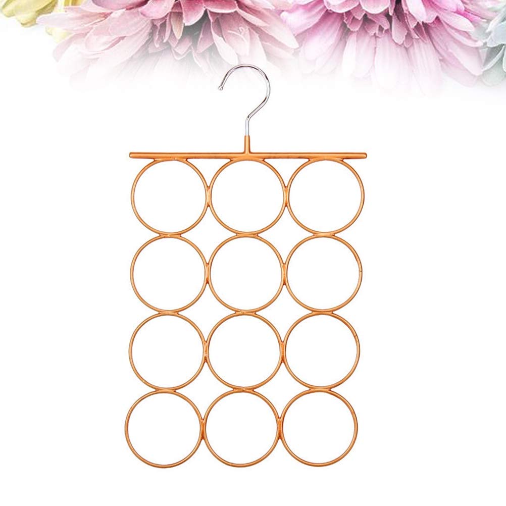 DOITOOL Wall Mounted Belt & Tie Organizer - Multi-Purpose Hanger for Belts, Ties, Scarves, Socks & Pants - Space Saving Bedroom Storage Solution in Earth Tones - Perfect for Closet Organization & Small Space Living