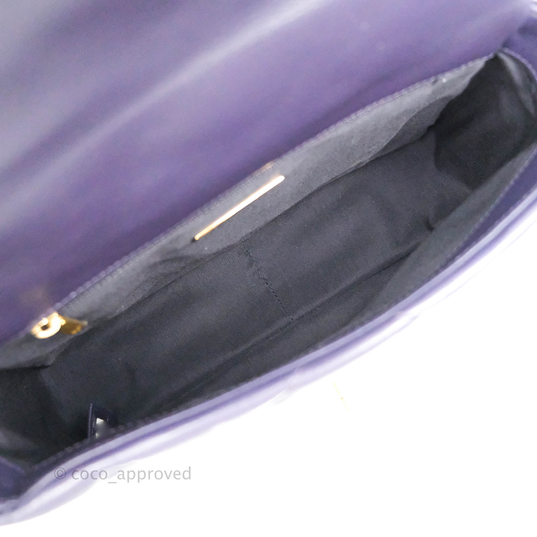 Chanel 19 Small Handbag in Dark Purple with Mixed Hardware - Luxury Crossbody Bag for Women, Perfect for Evening Events & Date Nights