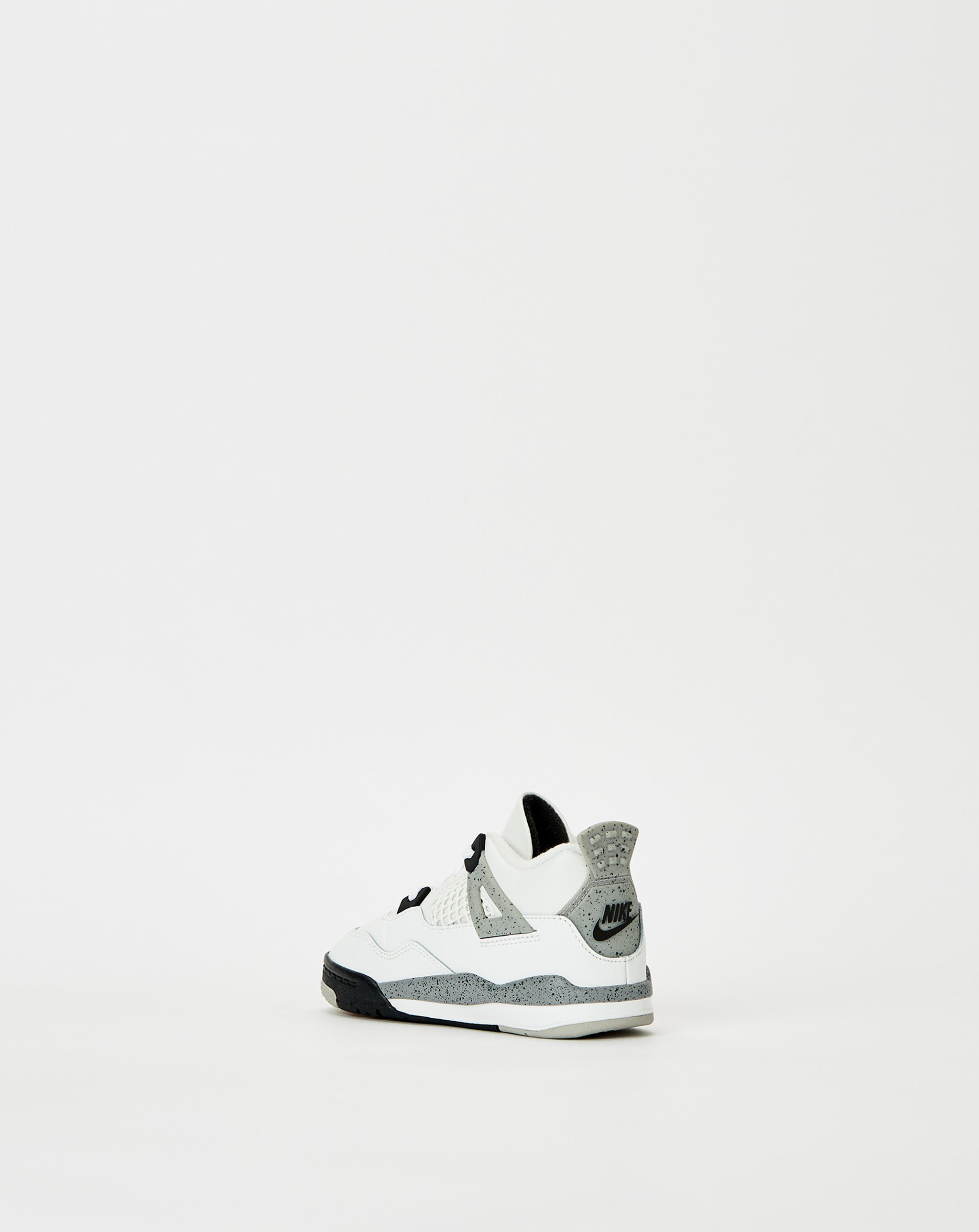 Air Jordan 4 Retro 'White Cement' Kids Basketball Shoes (TD) - Perfect for School, Playground & Casual Wear