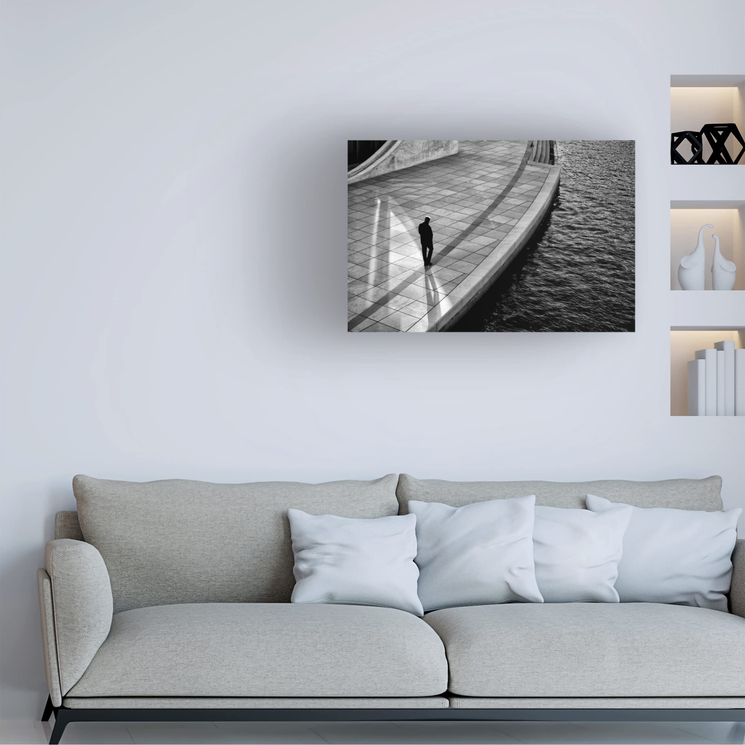 Stefano Corso 'Edges' Canvas Wall Art Print - Modern Abstract Painting for Living Room, Bedroom & Office Decor | Trademark Fine Art Collection