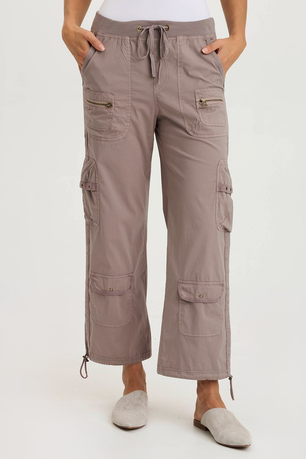 Langley Women's Poplin Cinched Leg Cargo Pants - Comfortable & Stylish Outdoor Hiking & Travel Pants for Adventure