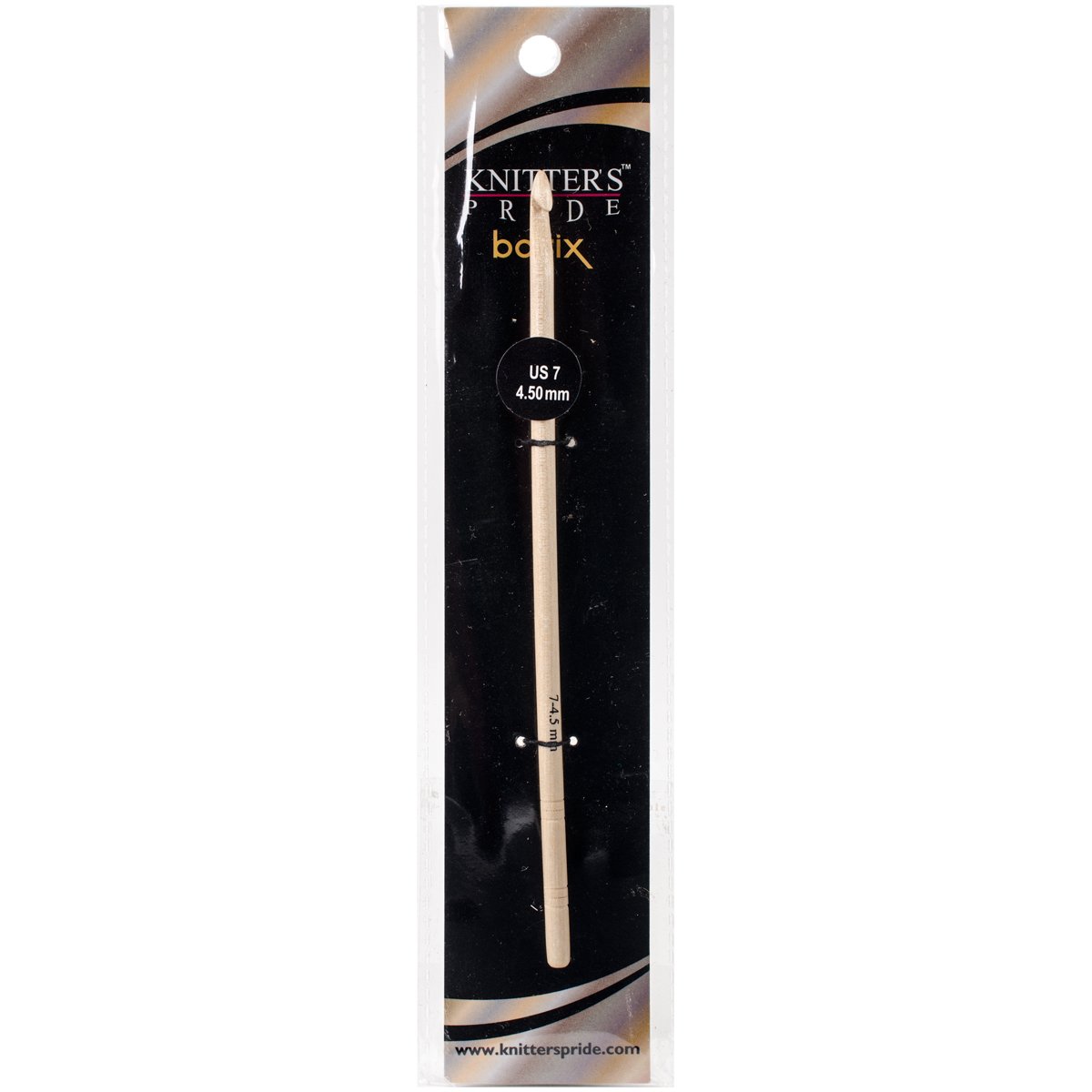 Basix Birch Crochet Hook - Size 7/4.5mm - Ergonomic Wooden Crochet Needle for Knitting, Crocheting & Crafting - Perfect for Yarn Projects, DIY Crafts & Handmade Gifts
