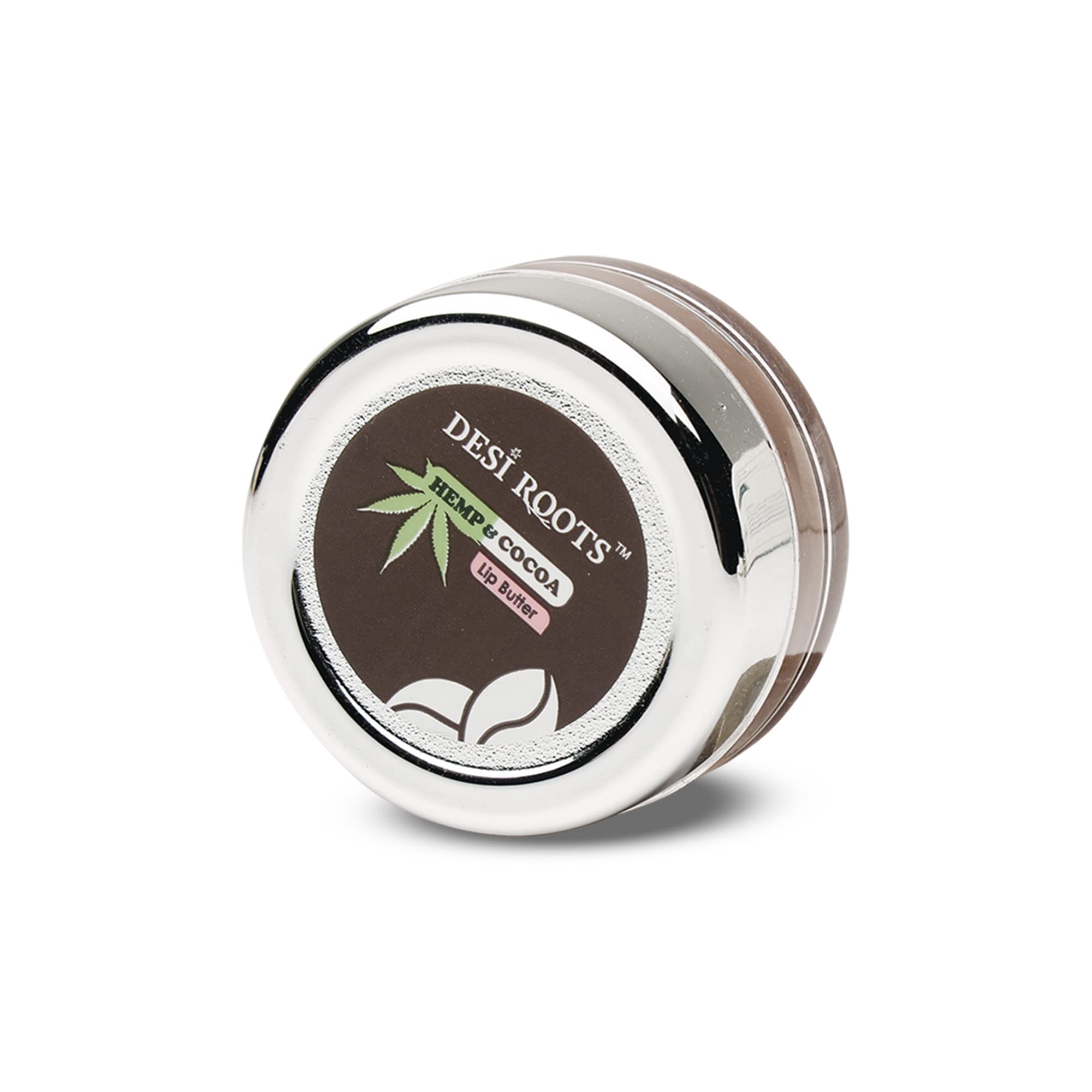 DESI ROOTS Hemp & Cocoa Lip Butter - Organic Lip Balm for Dry & Chapped Lips Repair - Hydrating Moisturizer for Women & Men - 10g - Perfect for Winter Skincare & Daily Lip Care Routine