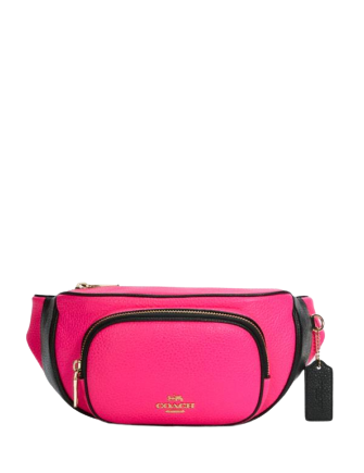 Coach Court Colorblock Crossbody Belt Bag for Women - Stylish and Compact Purse for Everyday Use, Travel, and Casual Outings