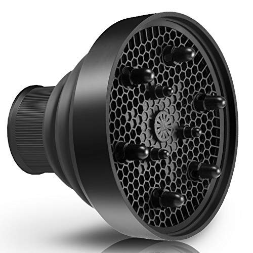 Universal Hair Dryer Diffuser Attachment for Curly & Wavy Hair - Scalable 1.6-2.0 inch Nozzle, Portable Travel Styling Tool - Perfect for Salon, Home & On-the-Go Hair Care