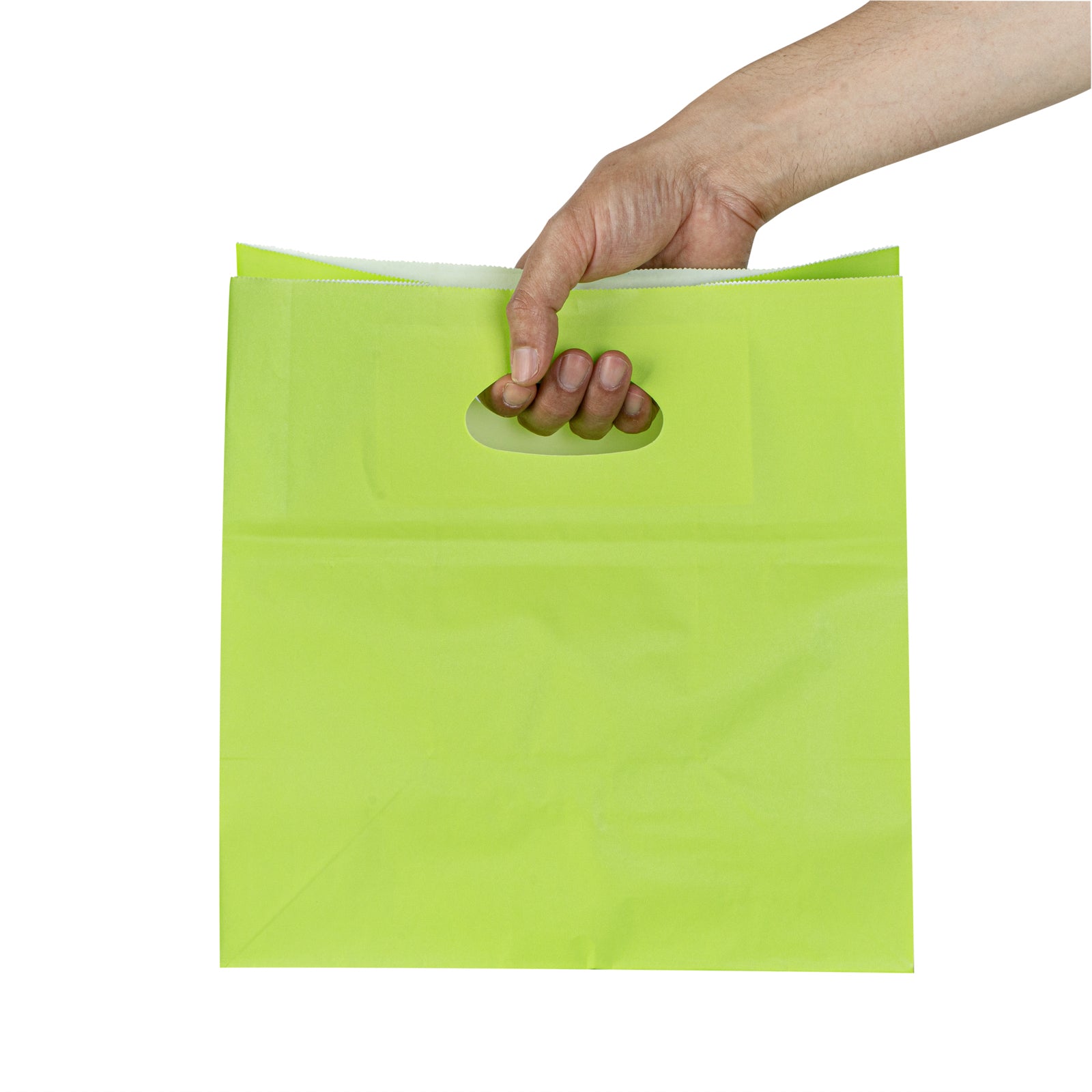 Eco-Friendly Rectangle Paper Take Out Bags with Handles - 11