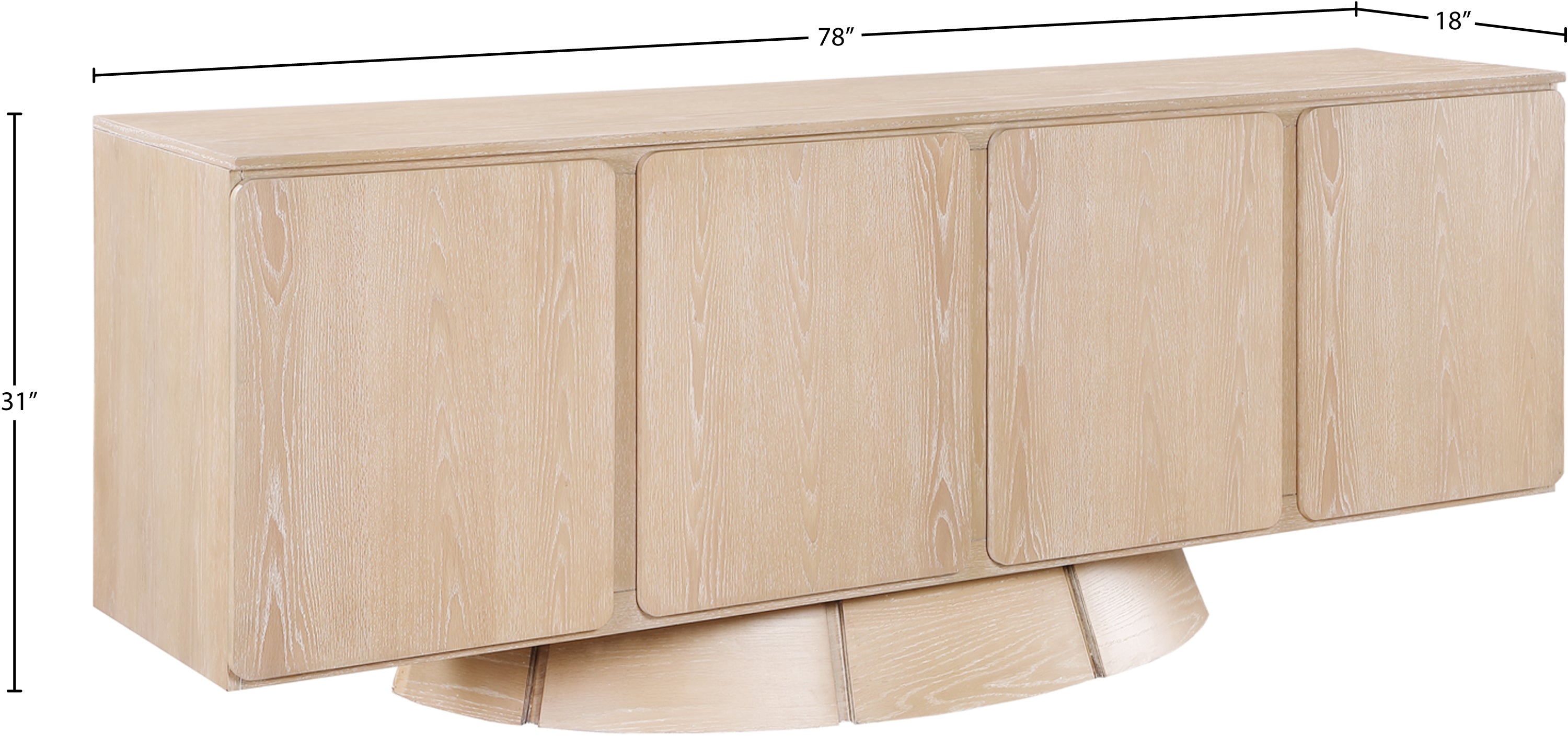 Bellona Sideboard Buffet - Modern Wooden Storage Cabinet for Dining Room, Living Room & Entryway - Stylish Furniture for Home Organization & Decor