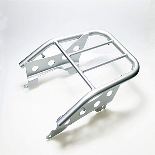 Yamaha TTR250 TT-R250 Motorcycle Rear Luggage Rack - Heavy Duty Silver Cargo Support Bracket for Dirt Bike Off Road Riding | Perfect for Adventure Touring & Camping Gear Storage