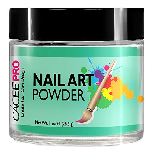 Cacee Seafoam Blue Nail Art Powder #42 - Professional Nail Dip Powder for Salon & Home Manicure - Perfect for Spring, Summer Nails & Special Occasions