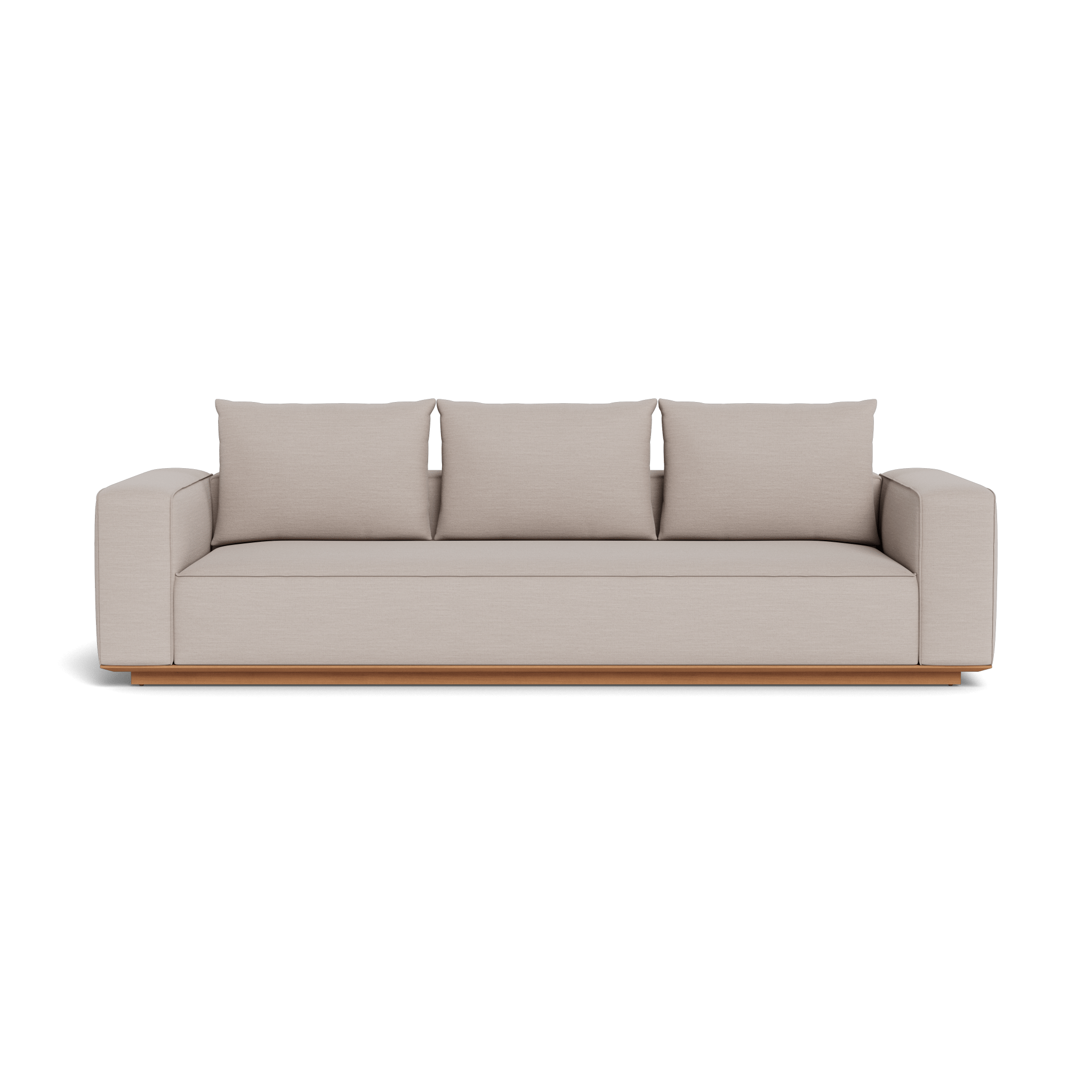 Santorini Outdoor 3-Seat Wicker Patio Sofa Set - Waterproof All-Weather Rattan Furniture for Backyard, Garden, Poolside & Balcony Relaxation
