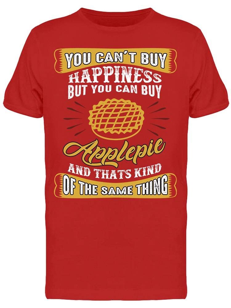 Apple Pie Graphic T-Shirt for Men - Soft Cotton Casual Tee - Perfect for Everyday Wear, Outings & Gifting