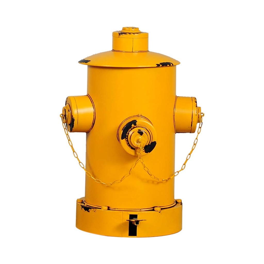 Industrial Style Pedal Trash Can - 40 * 38 * 60cm Yellow Metal Waste Bin for Bar, Restaurant, Office & Home Decor - Durable & Stylish Kitchen, Bathroom & Reception Room Garbage Can