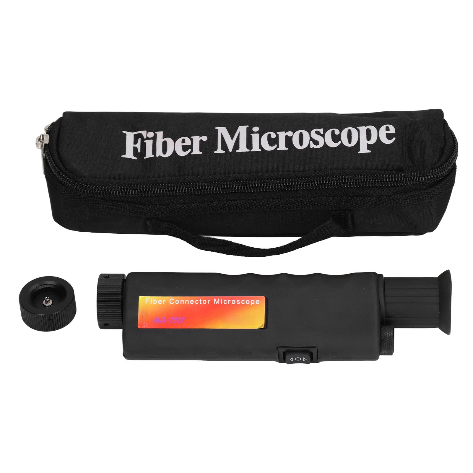 200X Waterproof Fiber Optic Microscope - 2.5mm/1.25mm Interfaces for Network Inspection