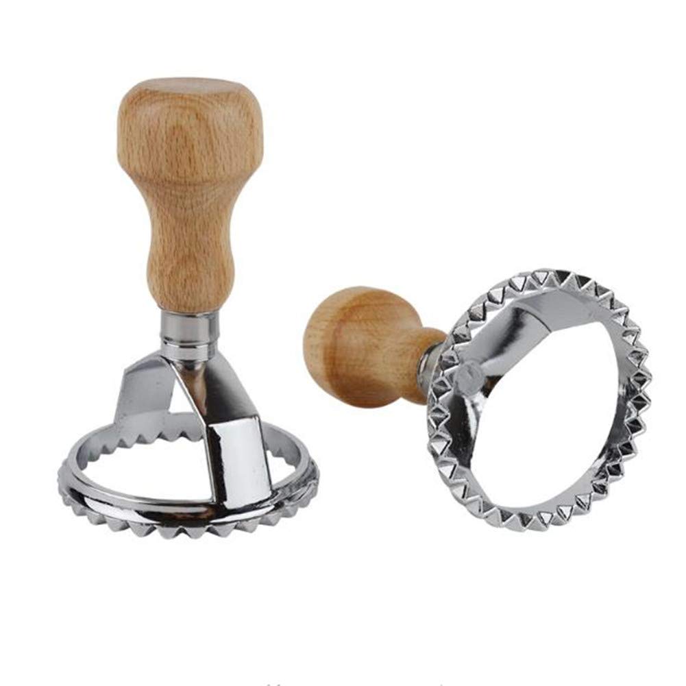 1 Piece Dumpling Maker - 6.5cm Round Metal Dumpling Mold & Ravioli Stamp Pasta Cutter - Pelmeni Dough Press & Pastry Maker Tool for DIY Cooking, Baking - Perfect for Homemade Dumplings, Pasta, Pies & Ravioli - Great for Family Cooking, Holiday Meals & Italian Cuisine