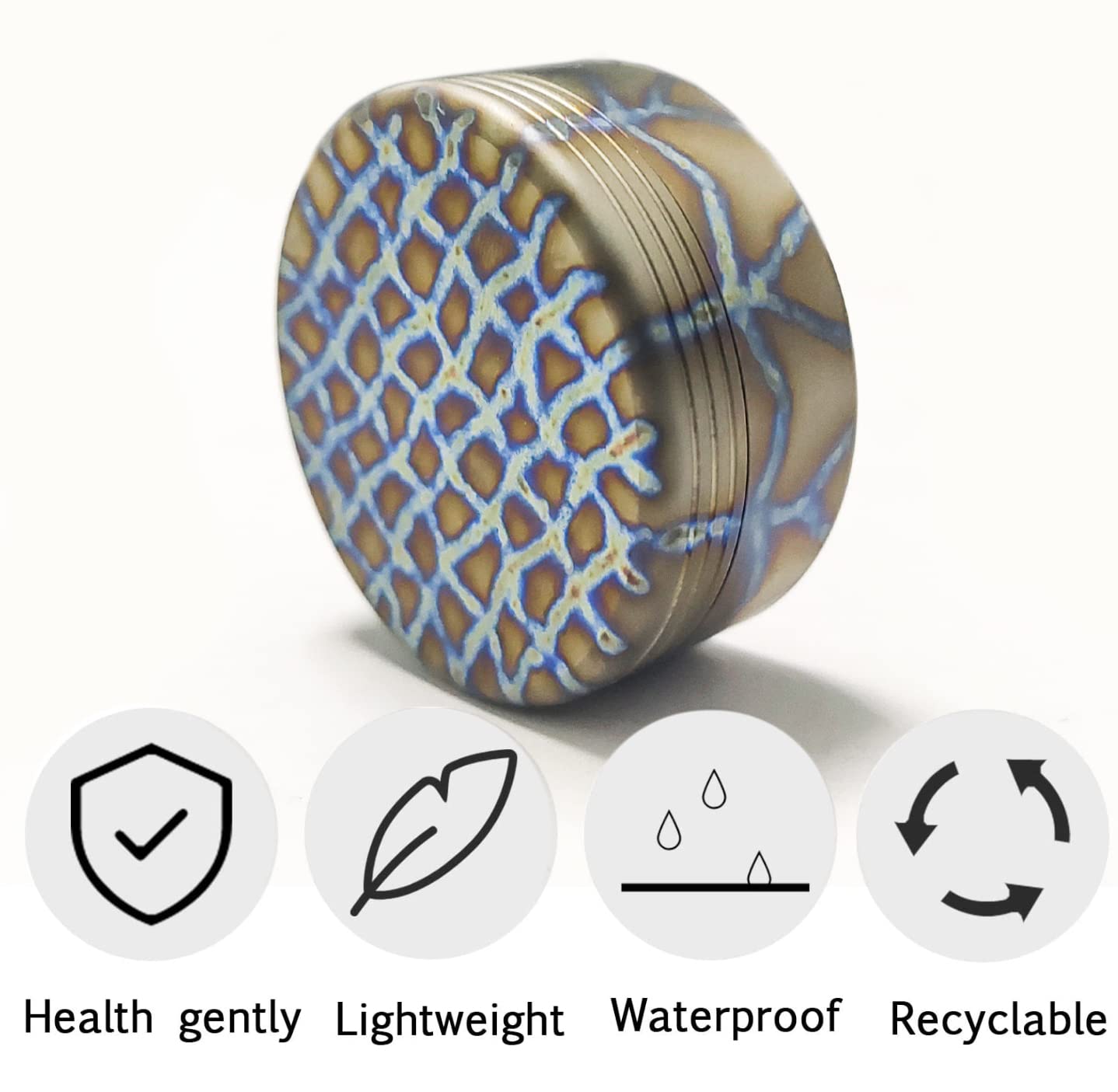 Titanium Waterproof Pill Case - Compact EDC Emergency Capsule Holder, Portable Metal Storage Box for Camping, Hiking & Travel (Blue) | Perfect for Outdoor Adventures & Daily Essentials