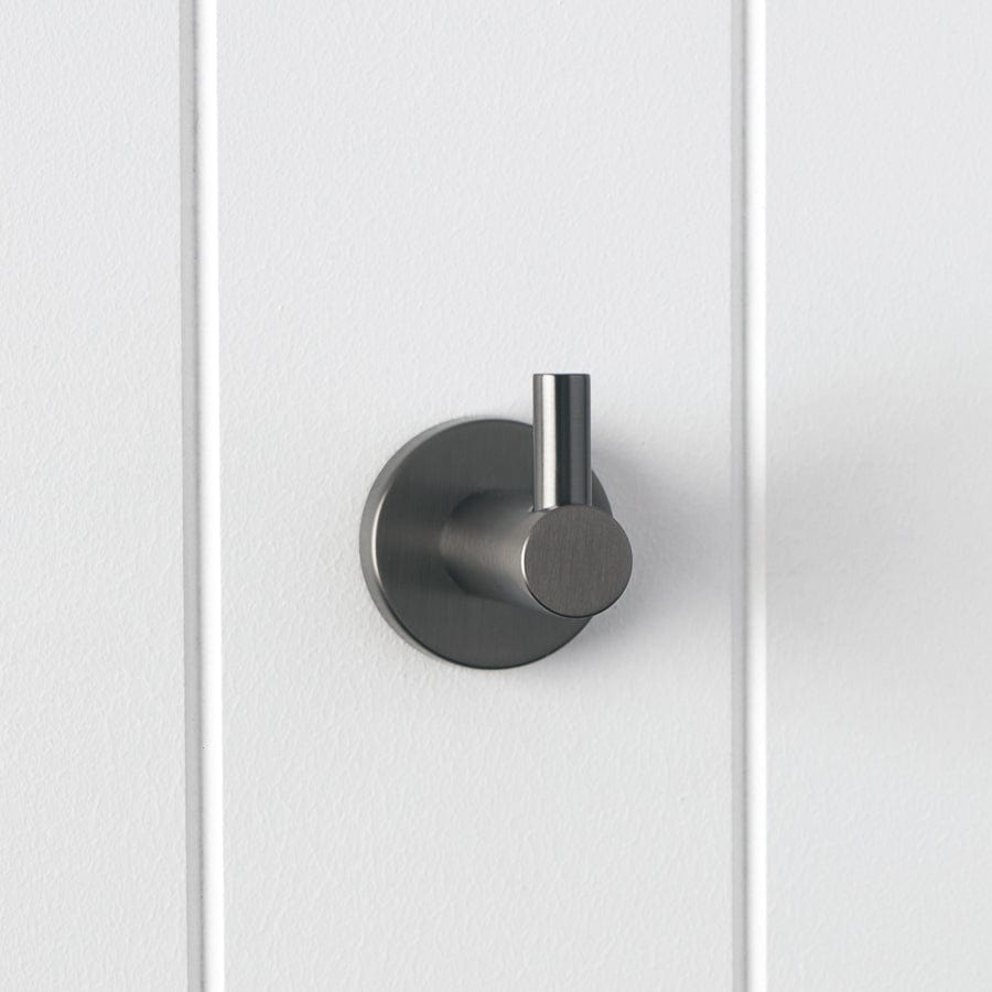 Premium Gunmetal Robe Hook - Heavy Duty Wall Mounted Coat Hanger for Bathroom, Bedroom, or Entryway Organization