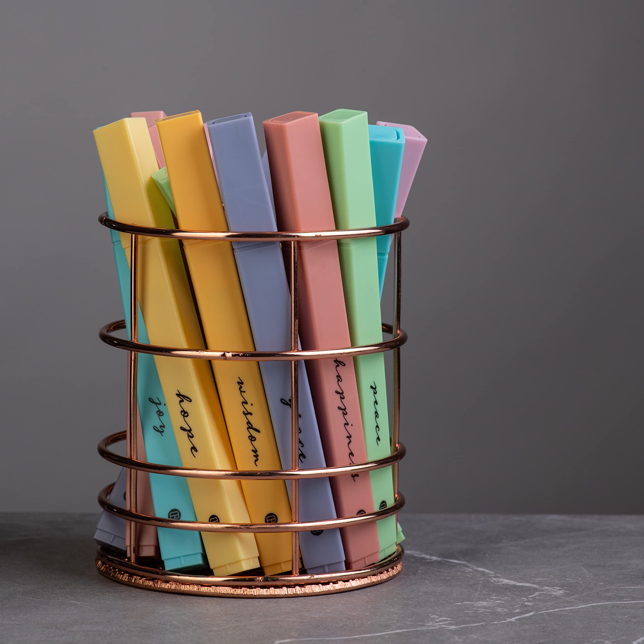 Bible Highlighters 8 Pack - No Bleed Quick Dry Pastel Markers for Bible Study & Journaling