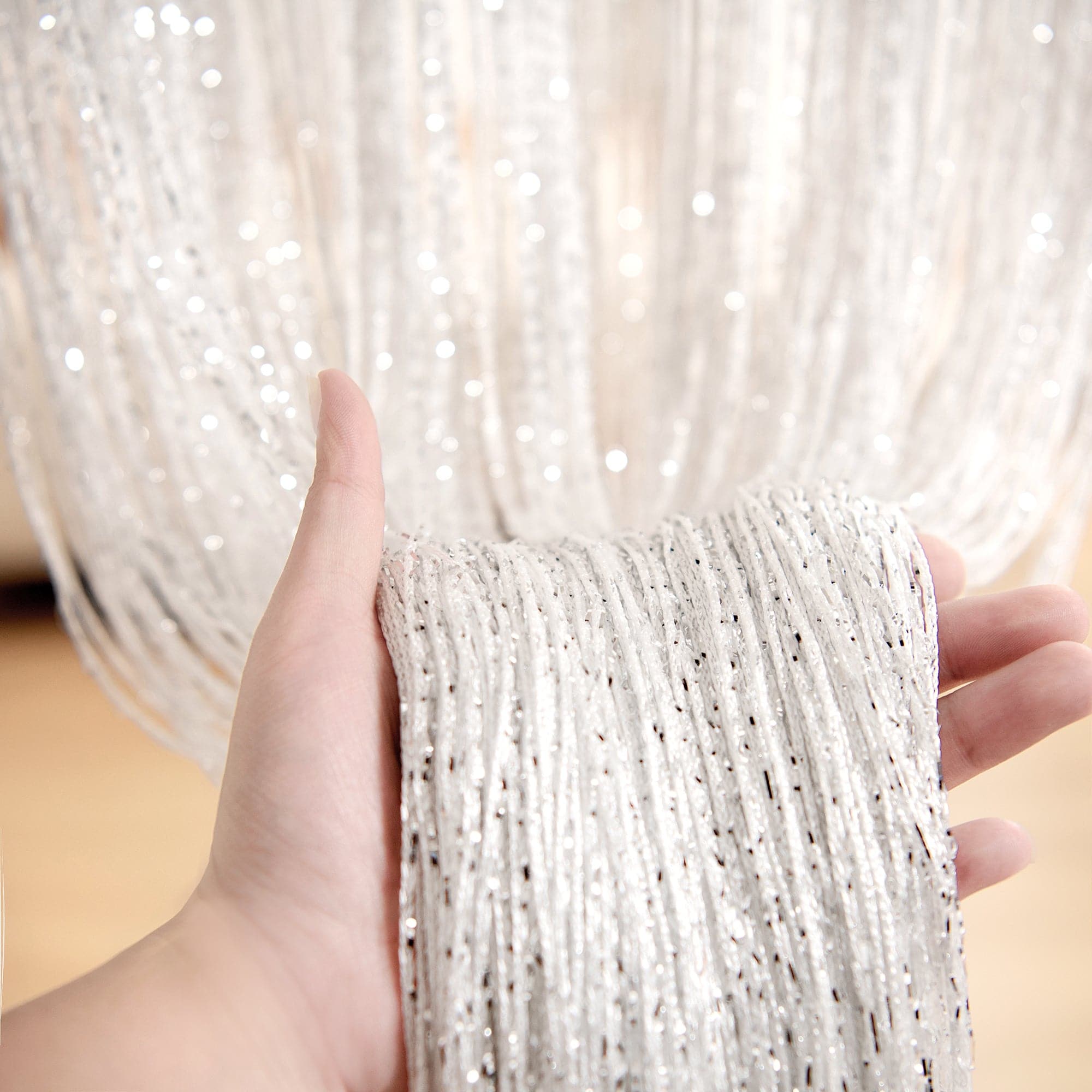 Starry Night String Curtain Panel - Blackout Window Drapes for Bedroom, Living Room & Nursery Decor | Perfect for Home, Party & Wedding Decorations