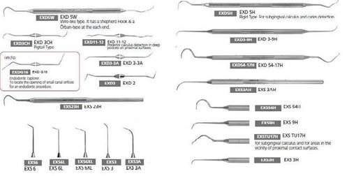 Osung 652Set Dental Explorer Set - Pack of 20 Stainless Steel Dental Tools for Dentists, Hygienists & Students | Perfect for Dental Exams, Cleanings & Cavity Detection