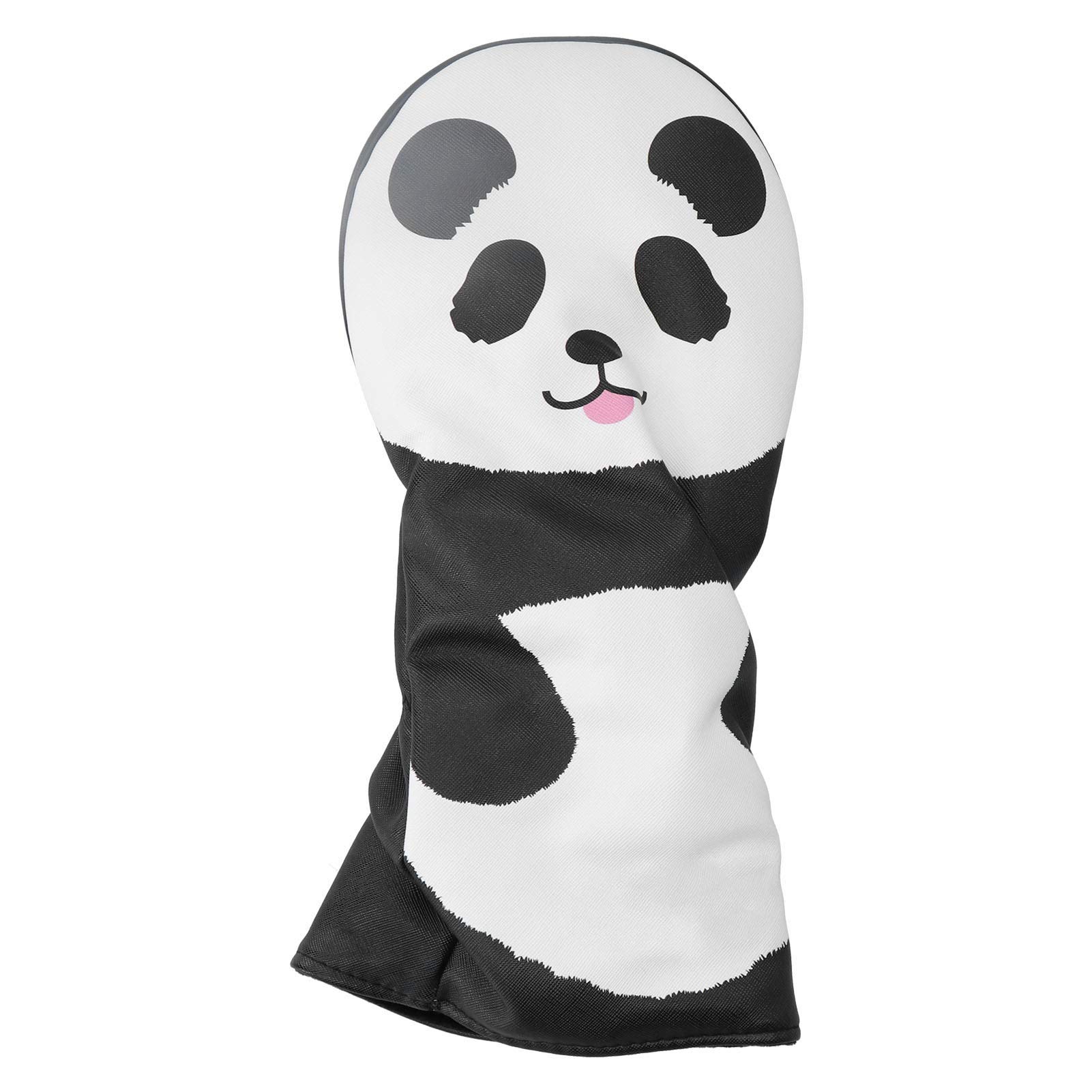 Premium Waterproof PU Leather Golf Club Headcover for Woods & Drivers - Cartoon Plush Design with Thickened Protection | Ideal for Golf Bags, Tournaments & Club Storage