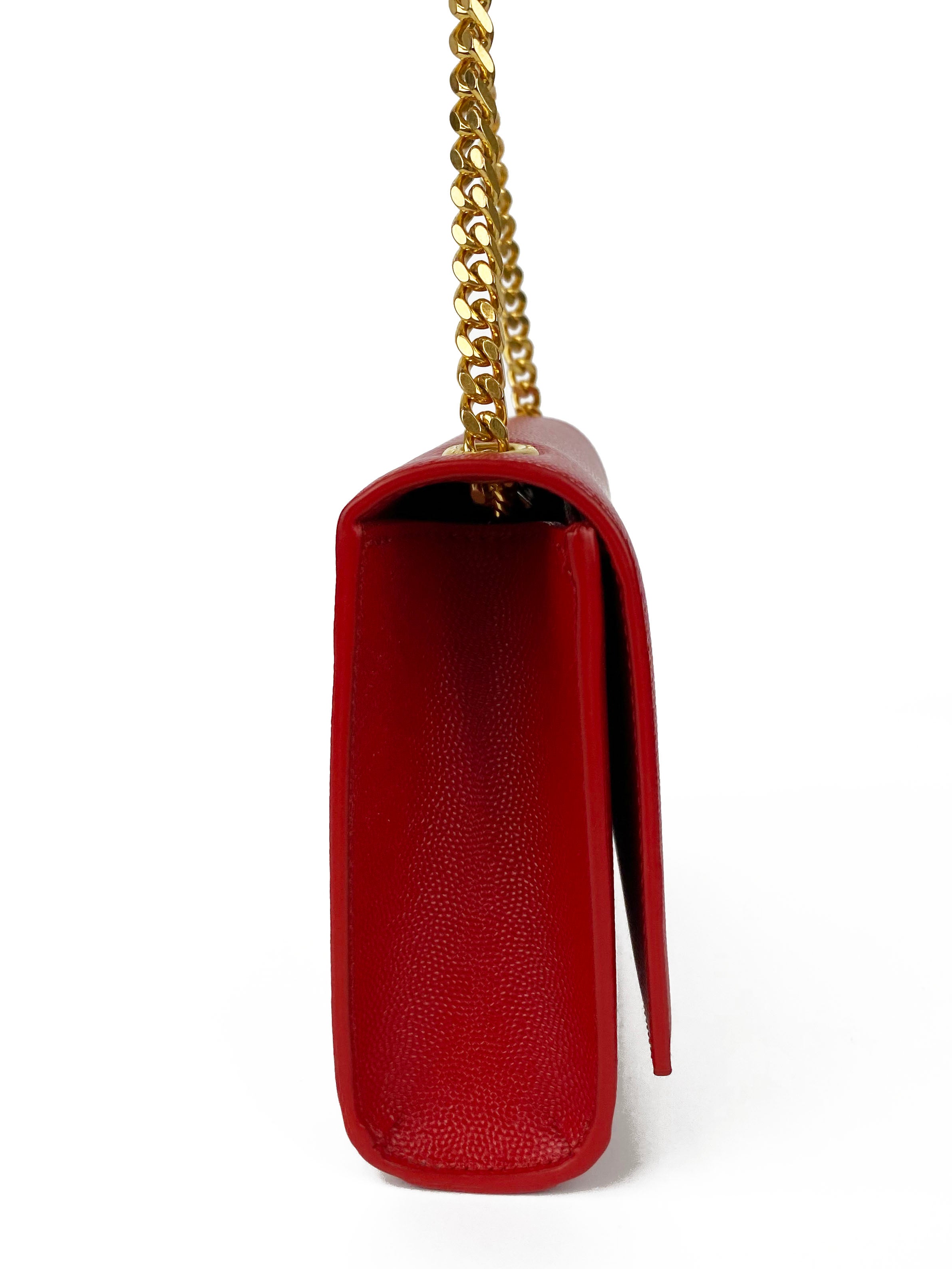 Saint Laurent Small Red Kate Bag - Luxury Crossbody Handbag for Women | Perfect for Evening Parties, Date Nights & Special Occasions
