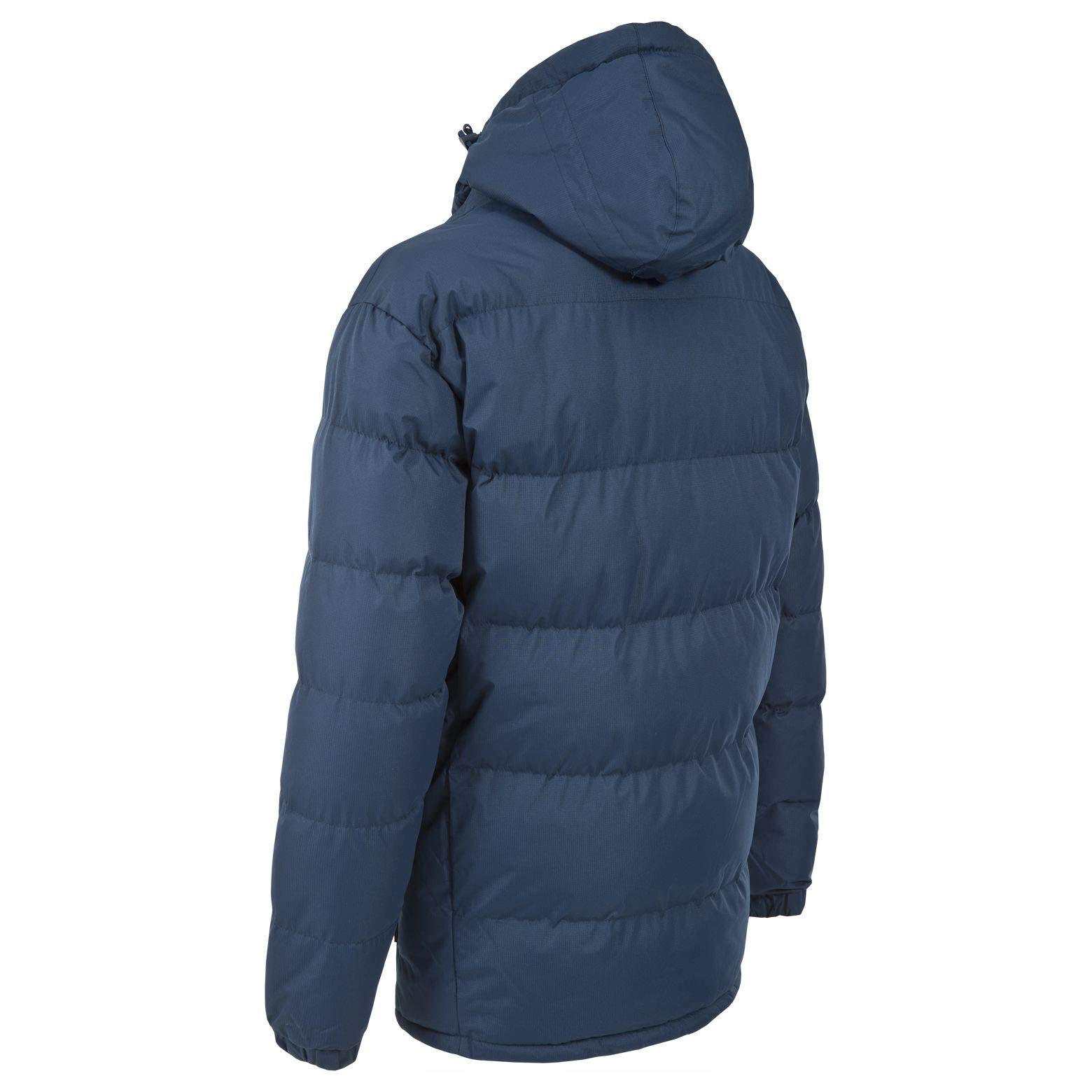 Trespass Men's Clip Padded Jacket - Lightweight Waterproof Winter Coat with Detachable Hood, XS Size in Red - Perfect for Hiking, Camping & Outdoor Adventures