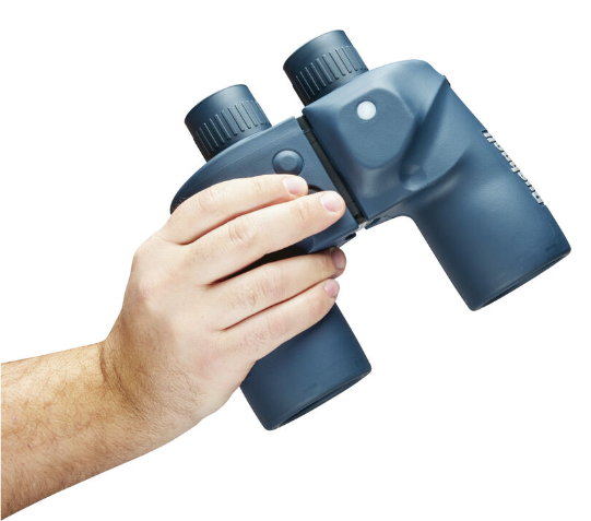 Bushnell 7x50mm Waterproof Marine Binoculars with Built-in Compass - High Power Binoculars for Boating, Sailing & Outdoor Adventures (Blue)