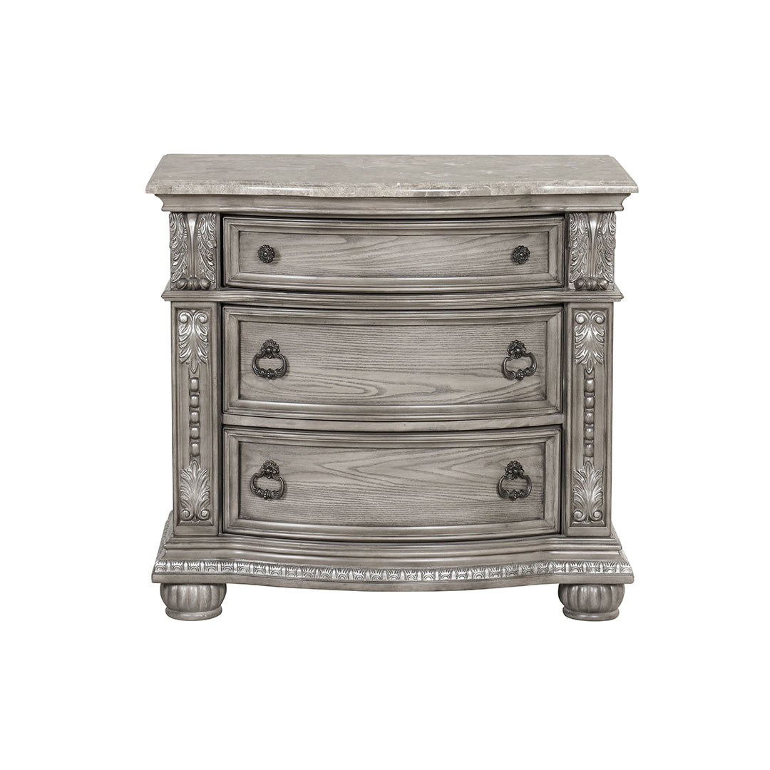 Charlotte Nightstand - Modern Bedside Table with Drawer for Bedroom, Nightstand for Small Spaces, Stylish and Functional Furniture - Perfect for Bedrooms, Apartments, and Dorms