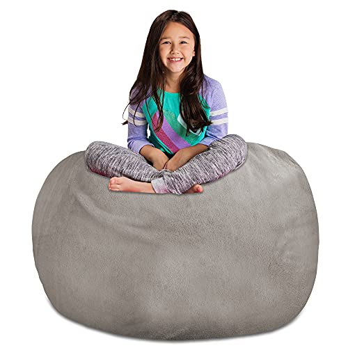 Soft Faux Rabbit Fur - Gray