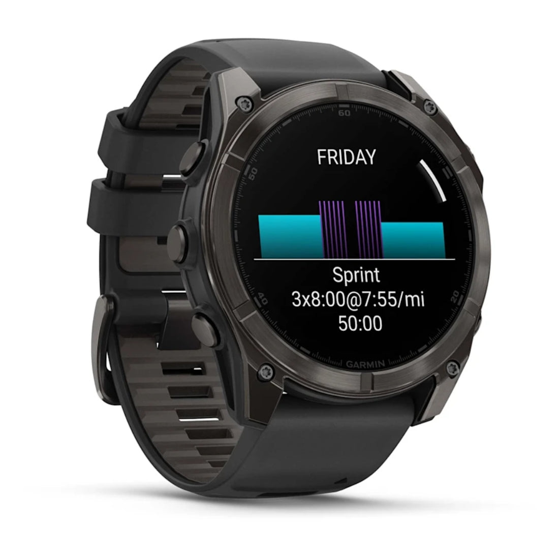 Fenix 8 51mm AMOLED Smartwatch with Sapphire Glass - Premium Fitness Tracker for Running, Hiking & Outdoor Adventures