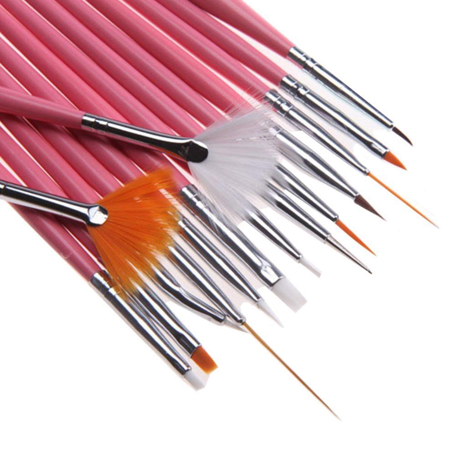 Premium 3D Nail Art Brush Set - 15 Professional Nail Painting Tools for Gel Polish, Acrylic & Nail Design | Perfect for DIY Manicures, Salon Use & Gift for Women & Girls