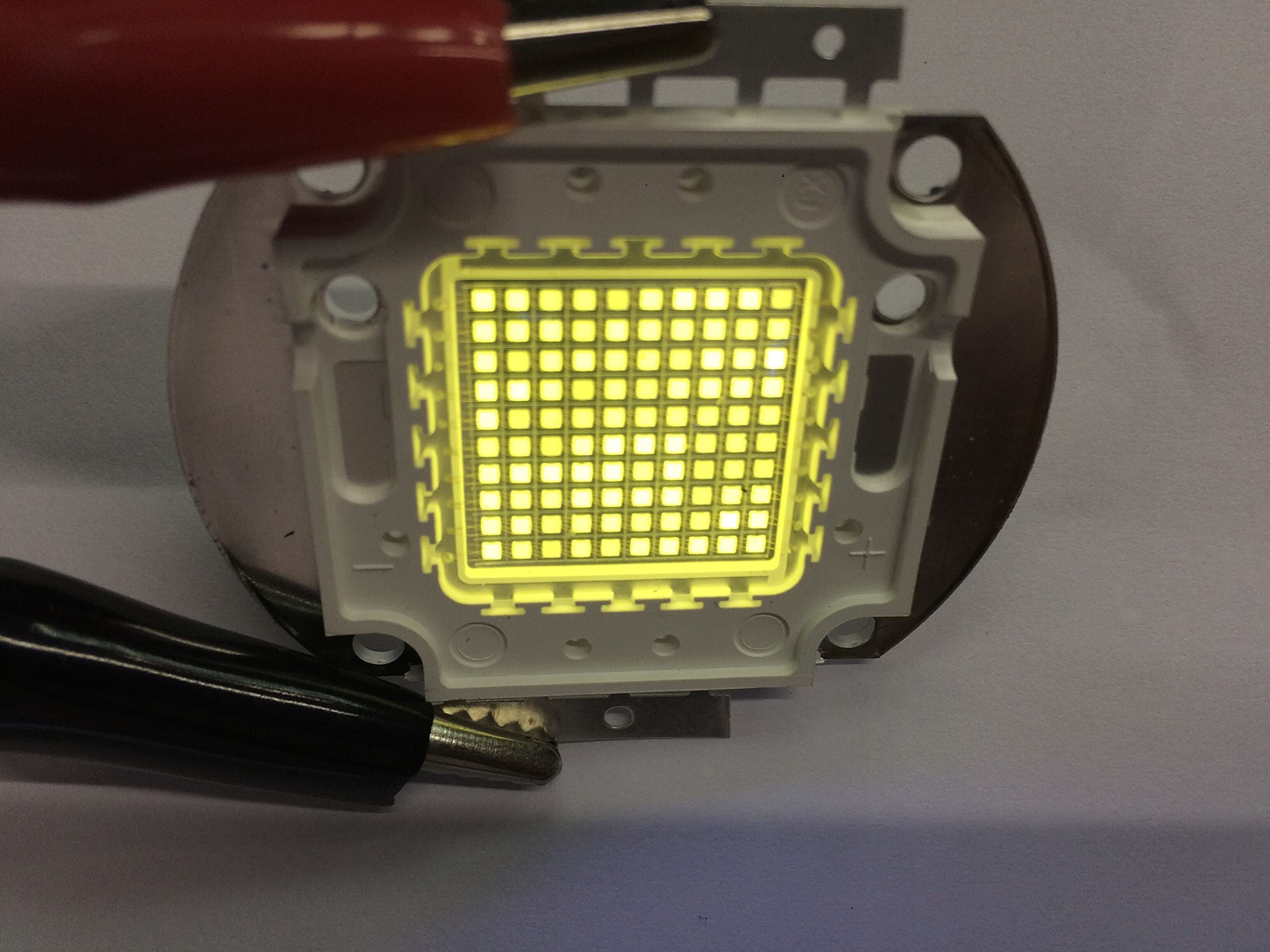 100W High Power 365nm UV COB LED Light Emitter - 3000mA, 30V-34V DC, Purple Ultraviolet Bulb for Curing, Sterilization & Special Effects Lighting