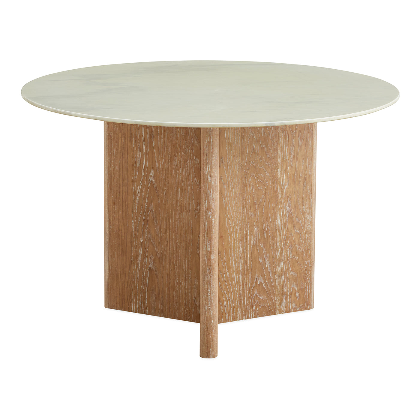 Modern Brussels Y Base Dining Table - Solid Wood Kitchen Table for 4-6 People - Perfect for Small Spaces, Apartments & Cozy Dining Rooms