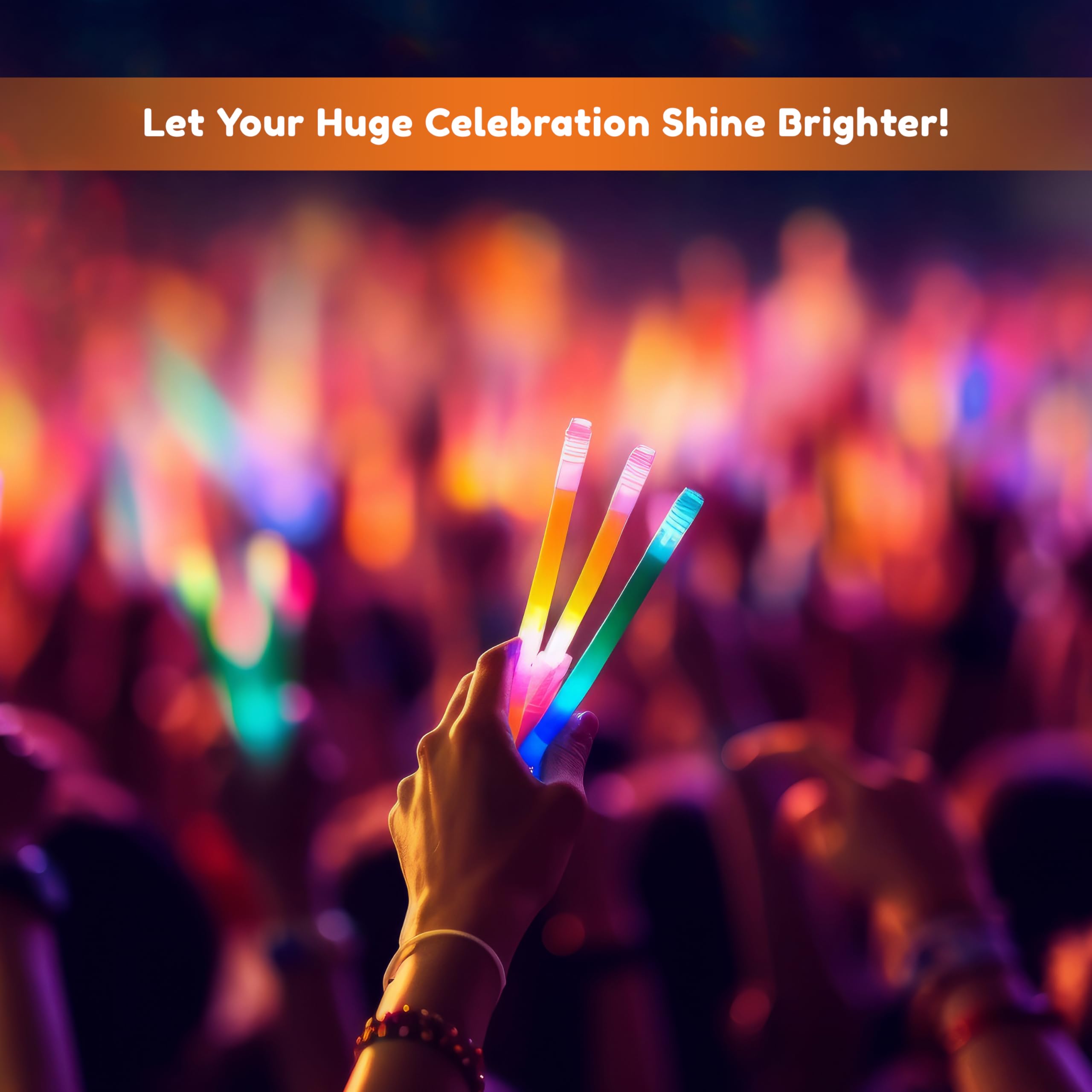 Glow Sticks Bulk 100ct - 6