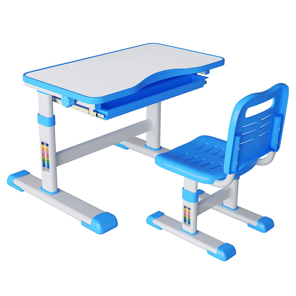 Adjustable Kids Desk and Chair Set - Ergonomic Children's Study Table with Storage Drawer for Home & School Learning | Perfect for Homework, Drawing, and Online Classes