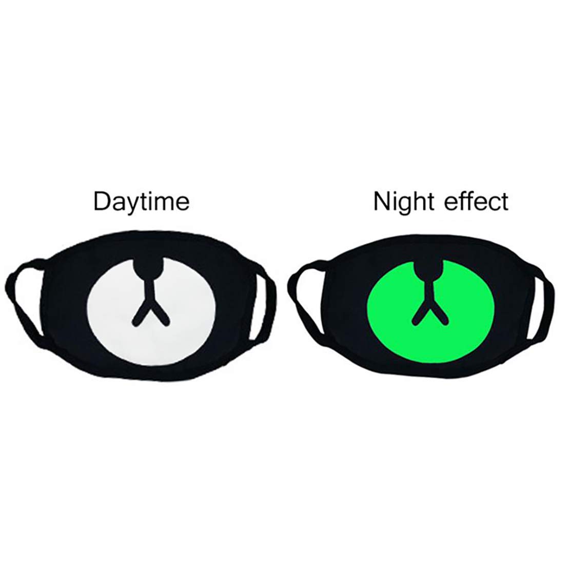 VRITRAZ Glow in The Dark Unisex Cotton Blend Anti-Dust Pollution Face Mask - Breathable & Reusable for Men & Women - Perfect for Outdoor Activities, Cycling, Running & Air Travel