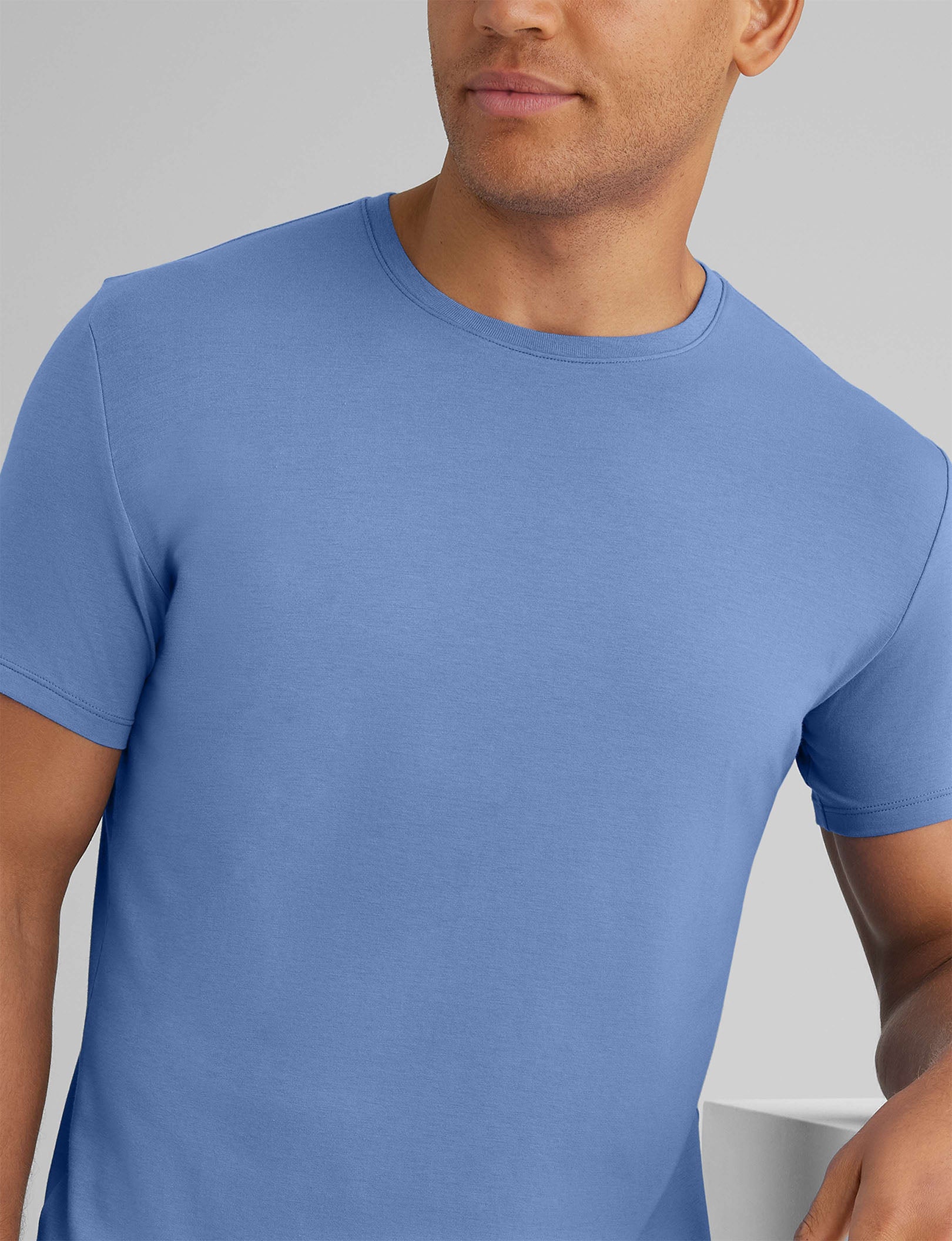 Second Skin Crew Neck Tee - Ultra Soft Stretch Cotton T-Shirt for Men & Women | Perfect for Layering, Casual Wear & Everyday Comfort