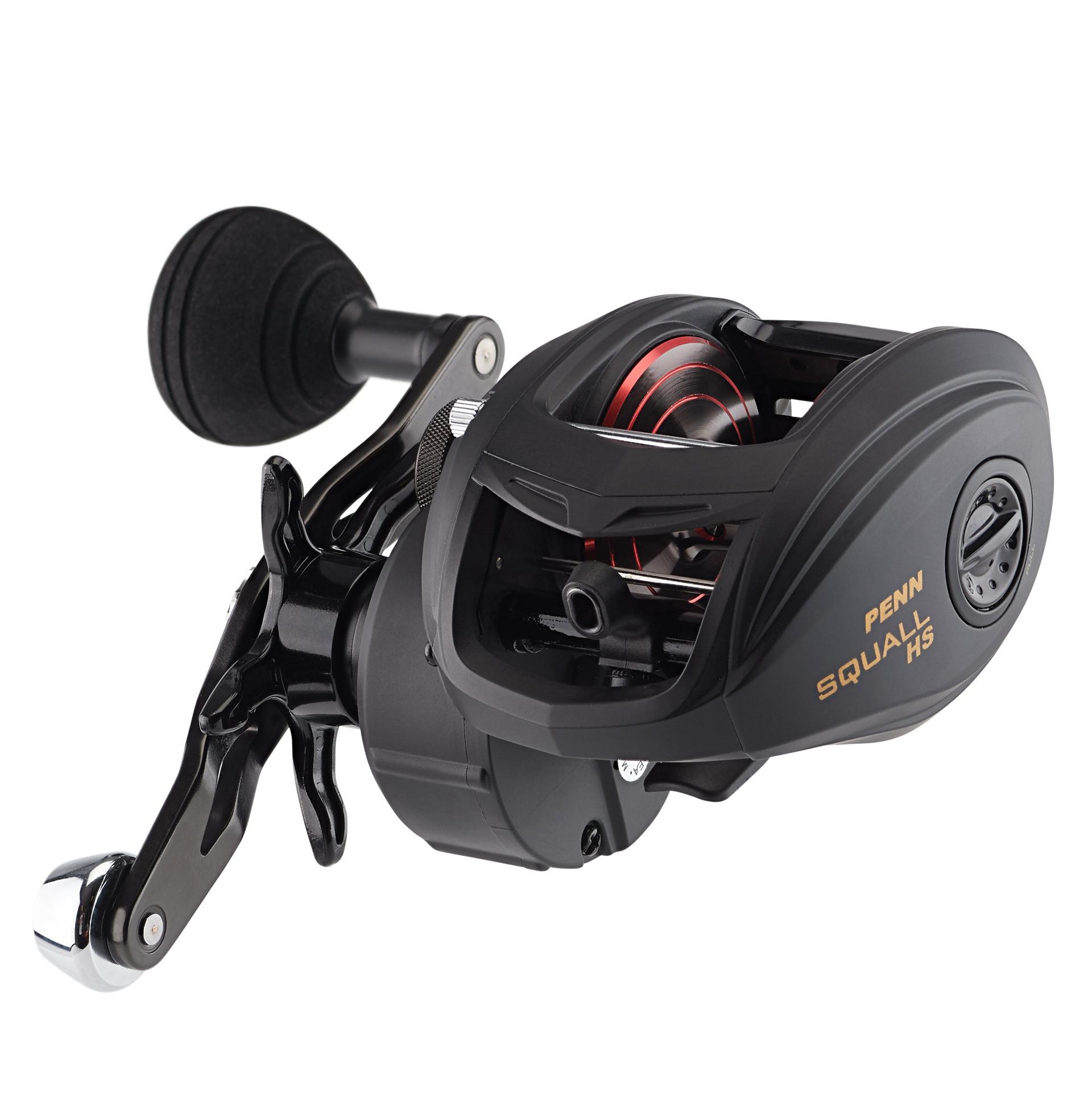 Squall® Baitcast Fishing Reel - High Performance Saltwater & Freshwater Casting Reel for Bass, Trout, and Saltwater Game Fish - Perfect for Surf Fishing, Pier Casting, and Boat Angling