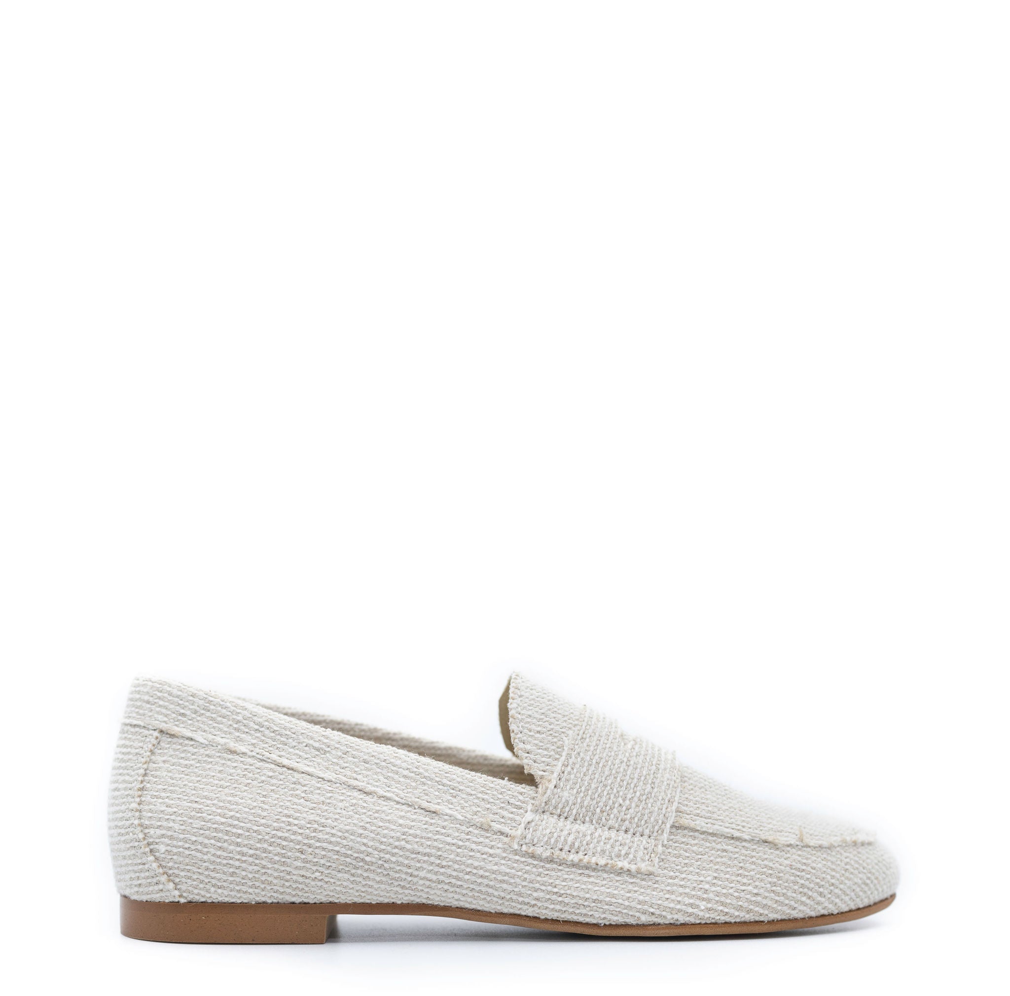 Blublonc Natural Linen Penny Loafers - Comfortable & Breathable Men's Casual Shoes for Office, Travel & Everyday Wear