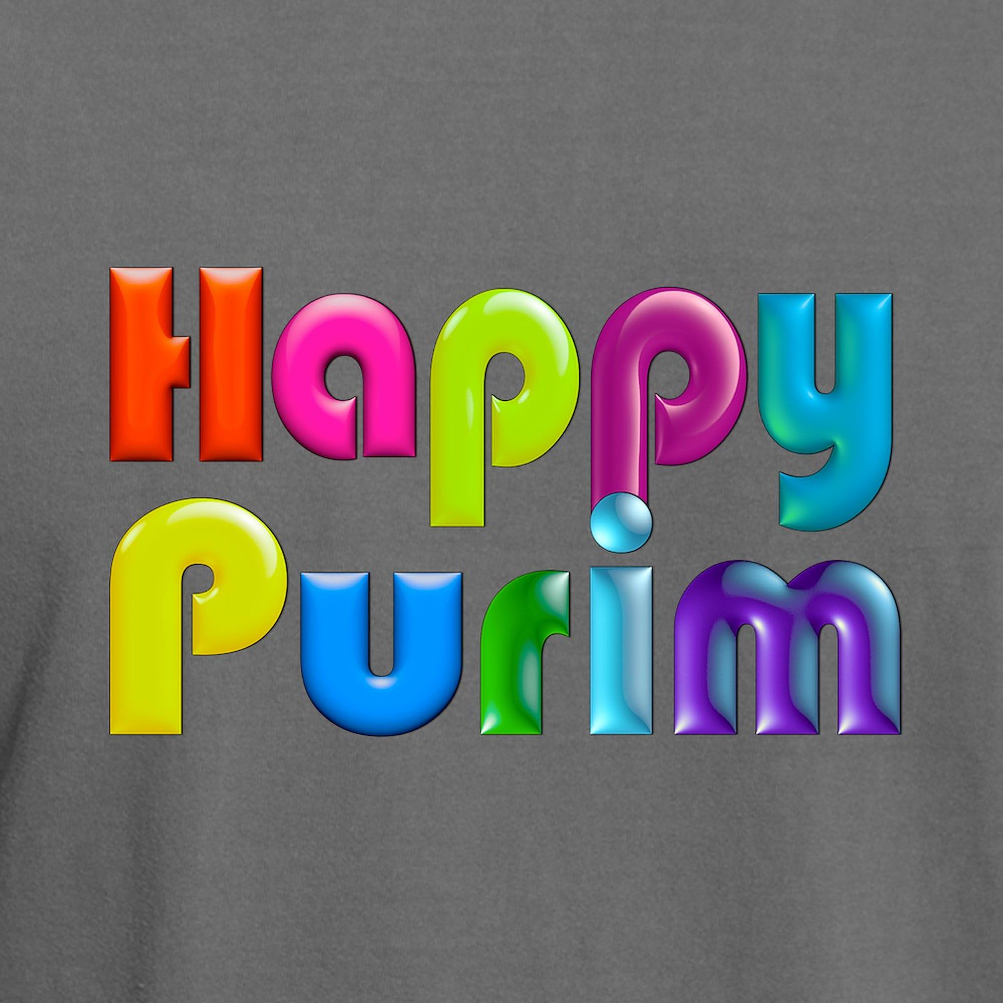 Happy Purim T-Shirt for Men - Comfort Colors® Soft Cotton Casual Tee - Perfect for Jewish Holidays, Festivals & Celebrations