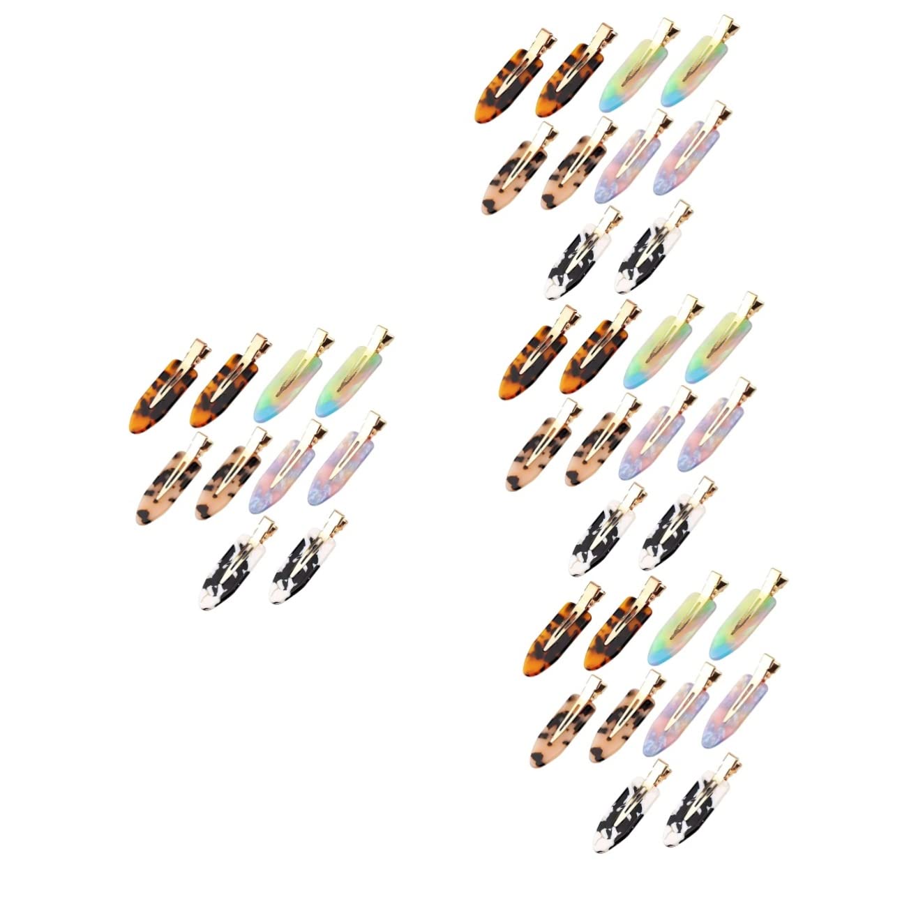 FOMIYES 4 Sets Cute Hair Clips for Women - No Crease Flat Barrettes & Alligator Clips (40pcs) - Perfect for School, Work, and Everyday Hairstyling
