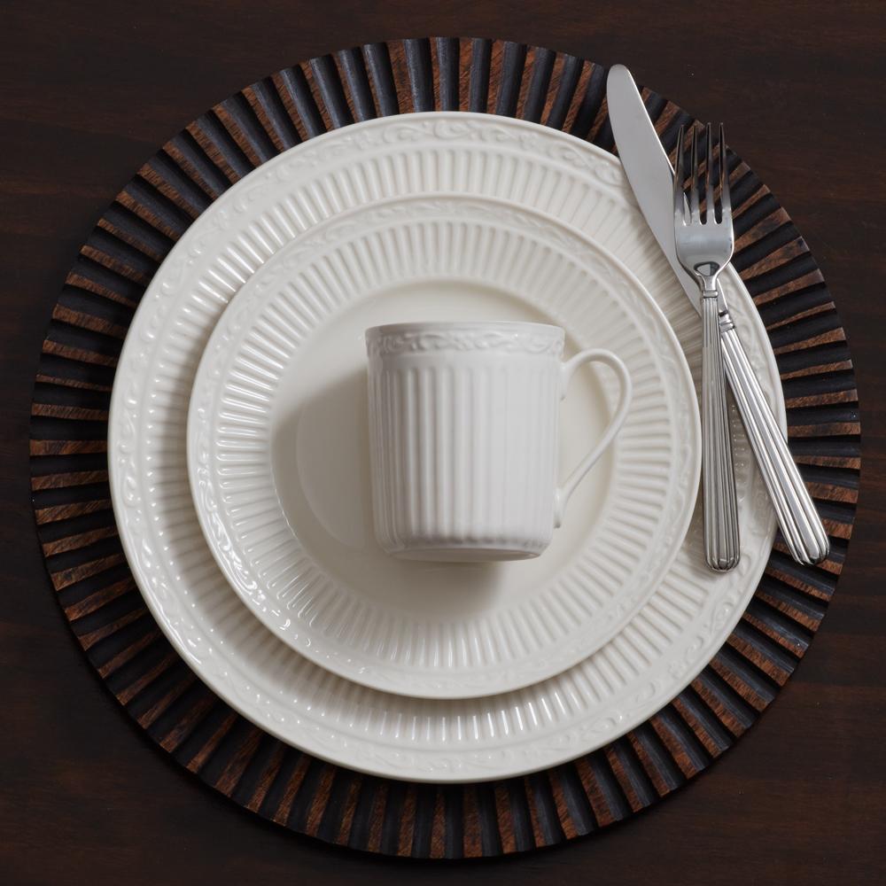Italian Countryside® 10-Inch Porcelain Dinner Plate Set - Elegant Farmhouse Style for Everyday Dining & Entertaining | Microwave & Dishwasher Safe