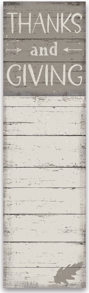 Primitives by Kathy List Notepad - Thank You & Giving Notes for Office, School, and Home Organization - Perfect for Gratitude Journals, Teacher Appreciation, and Holiday Gift Lists