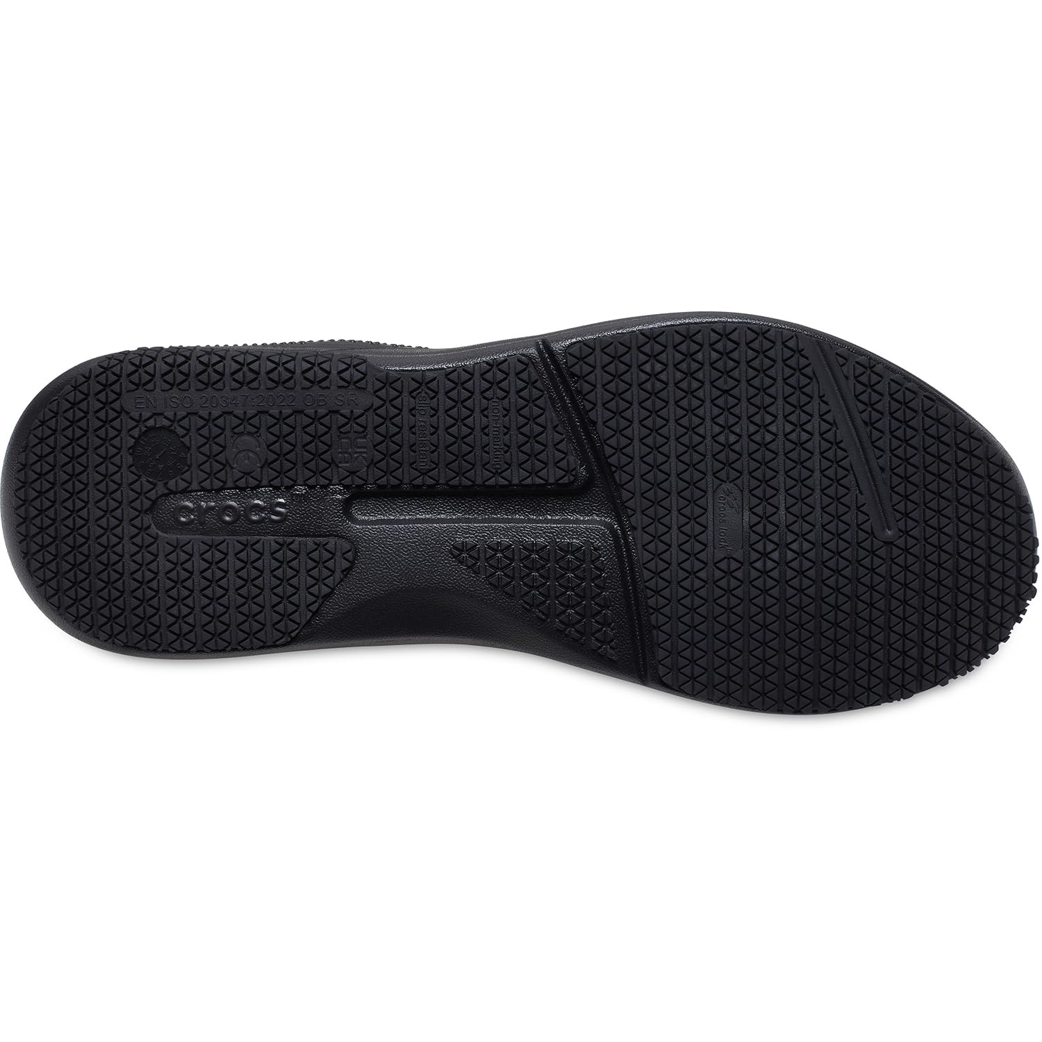 Crocs Men's On The Clock Slip Resistant Work Sneakers - Non-Slip Comfort Shoes for Restaurant, Hospital & Warehouse Workers
