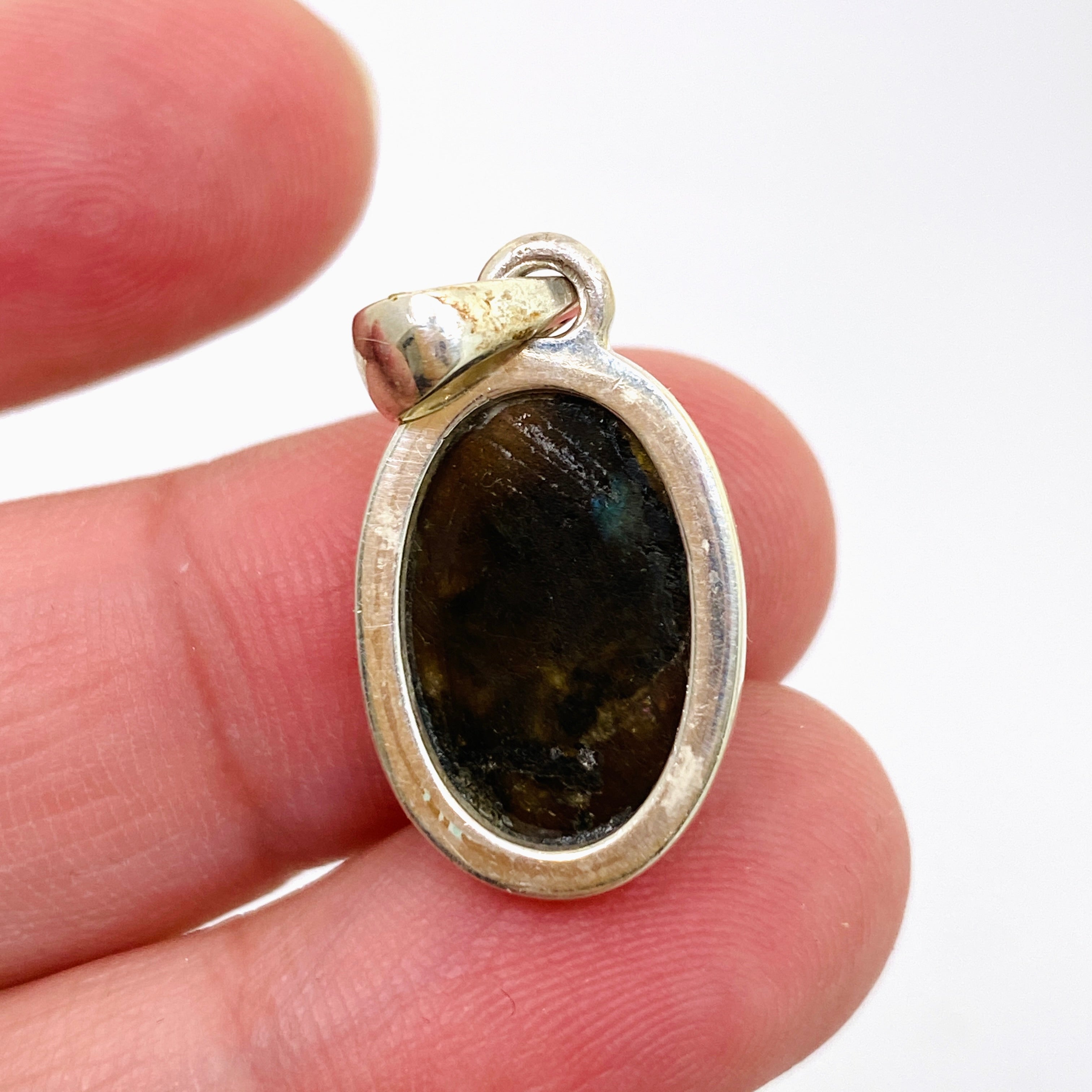 Natural Labradorite Oval Cabochon Pendant - PPGJ1047 | Handmade Gemstone Jewelry for Women | Perfect for Spiritual Healing, Meditation & Boho Fashion