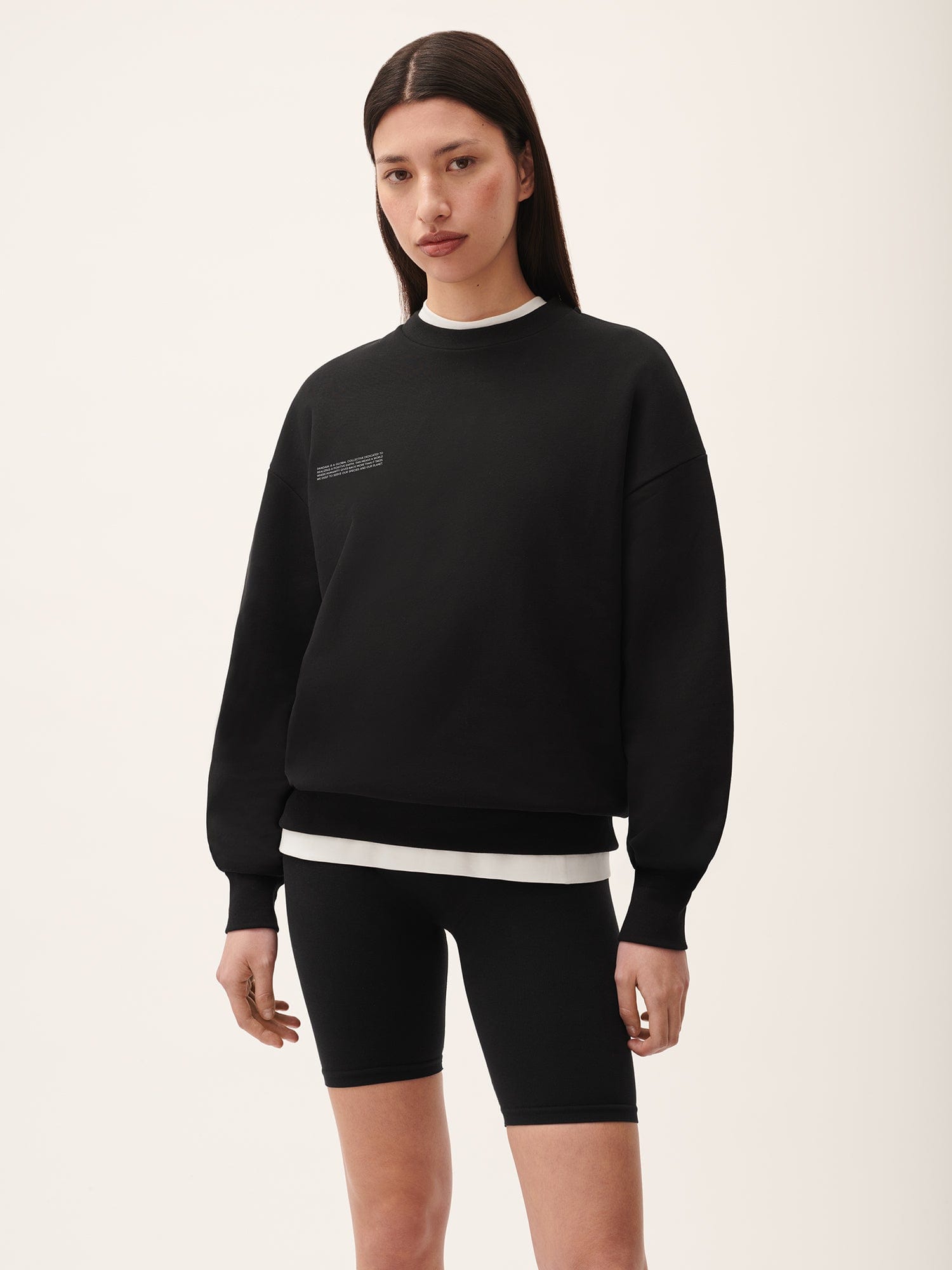 Women's 365 Midweight Fleece Crewneck Sweatshirt - Soft Casual Pullover for Everyday Wear - Black | Perfect for Lounge, Workout & Street Style
