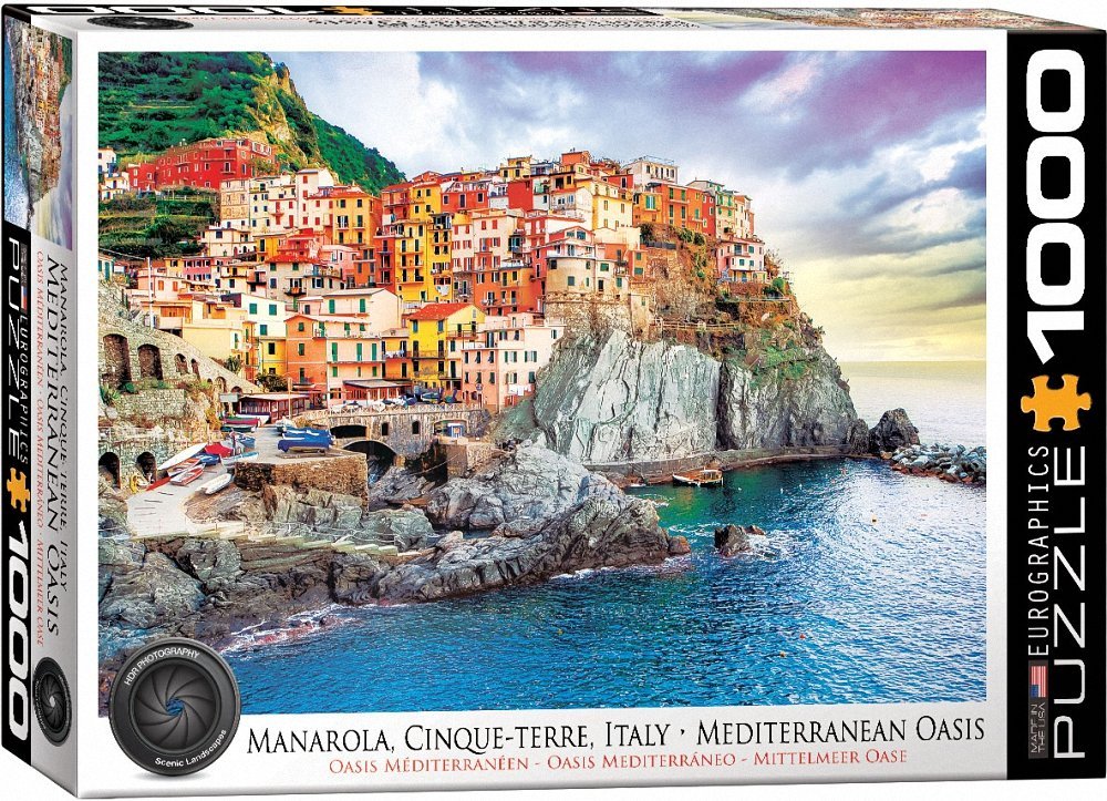 Cinque Terre Manarola Italy - Stunning Travel Poster & Wall Art for Home & Office Decor