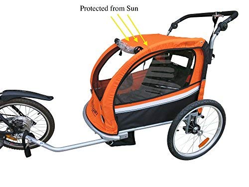 Booyah Strollers II - Convertible Baby Bike Trailer & Stroller for Toddlers | Lightweight, Durable & Safe | Perfect for Outdoor Adventures, Jogging & Family Walks